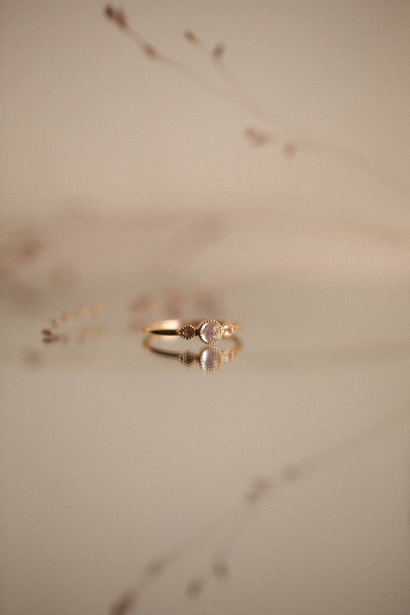 Bague Amour Céleste M Pierre de lune