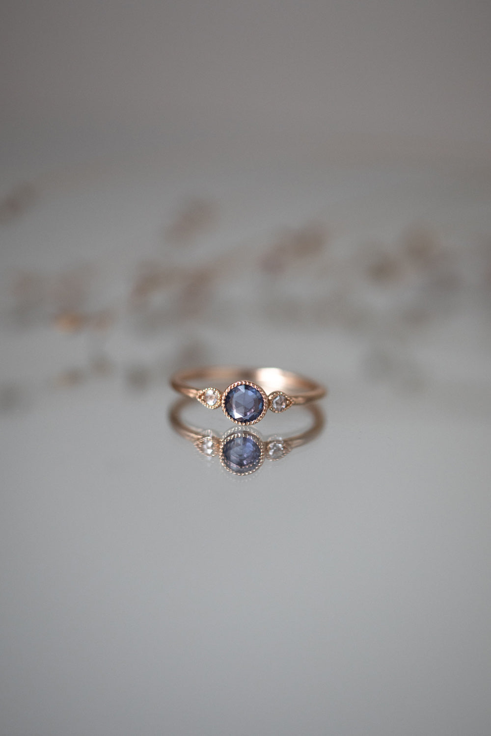 Bague Amour Céleste M Saphir bleu