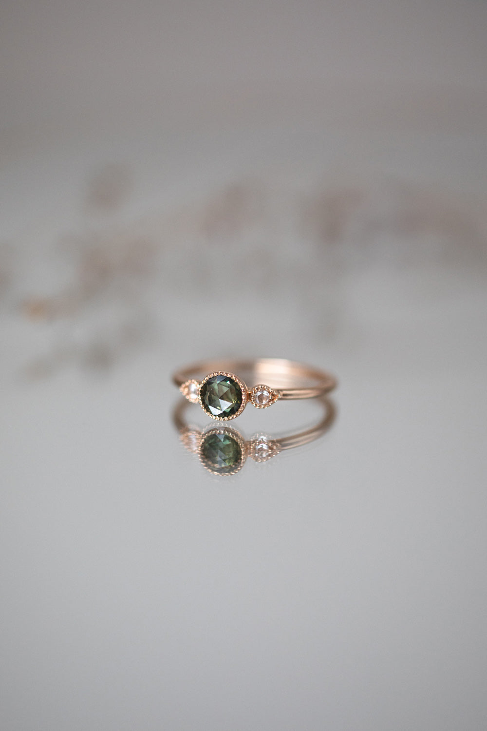 Bague Amour Céleste M Saphir vert