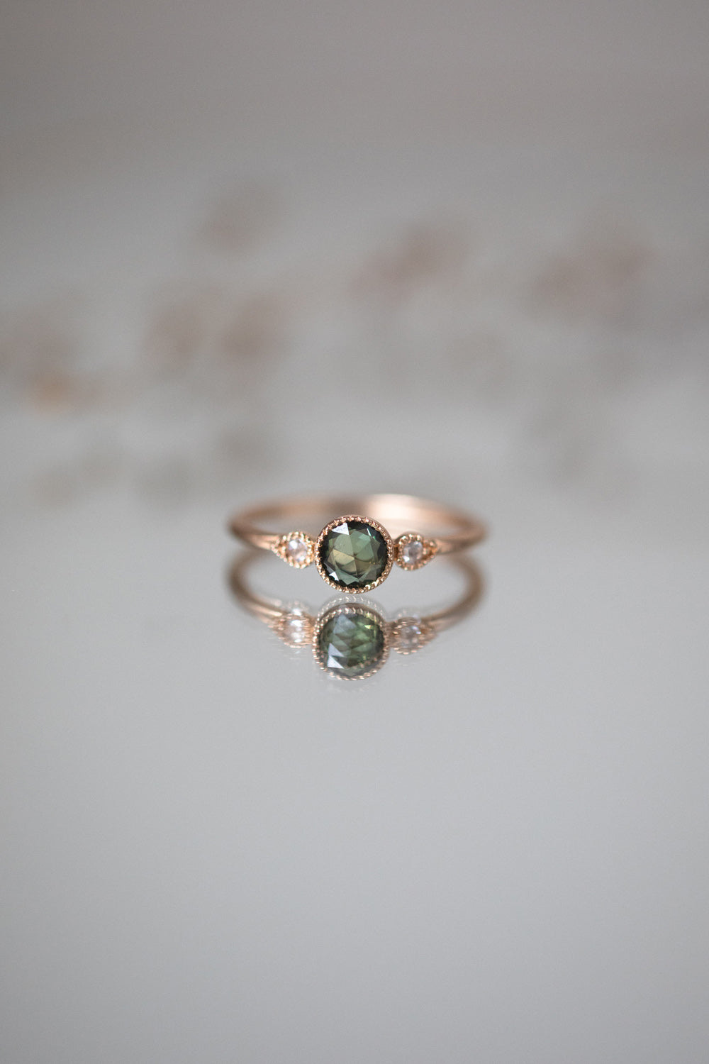 Bague Amour Céleste M Saphir vert