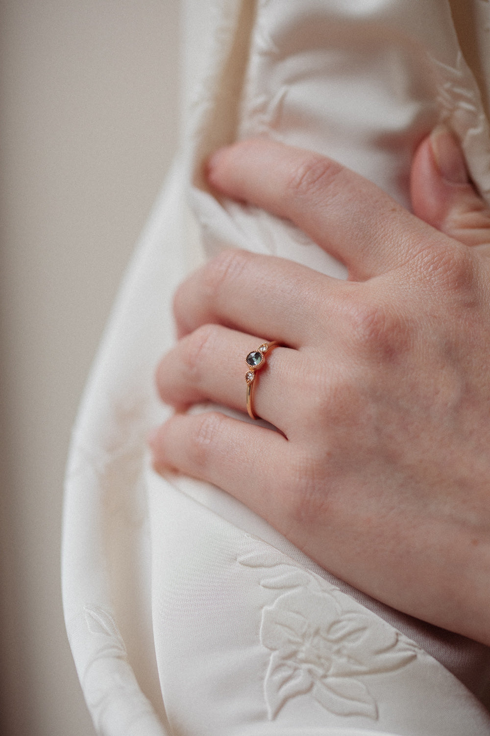 Bague Amour Céleste M Saphir Mermaid Rosecut