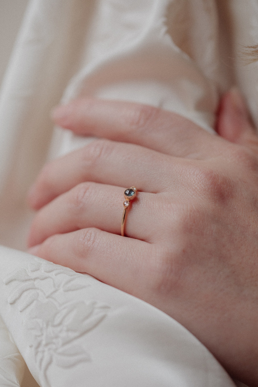 Bague Amour Céleste M Saphir Mermaid Rosecut