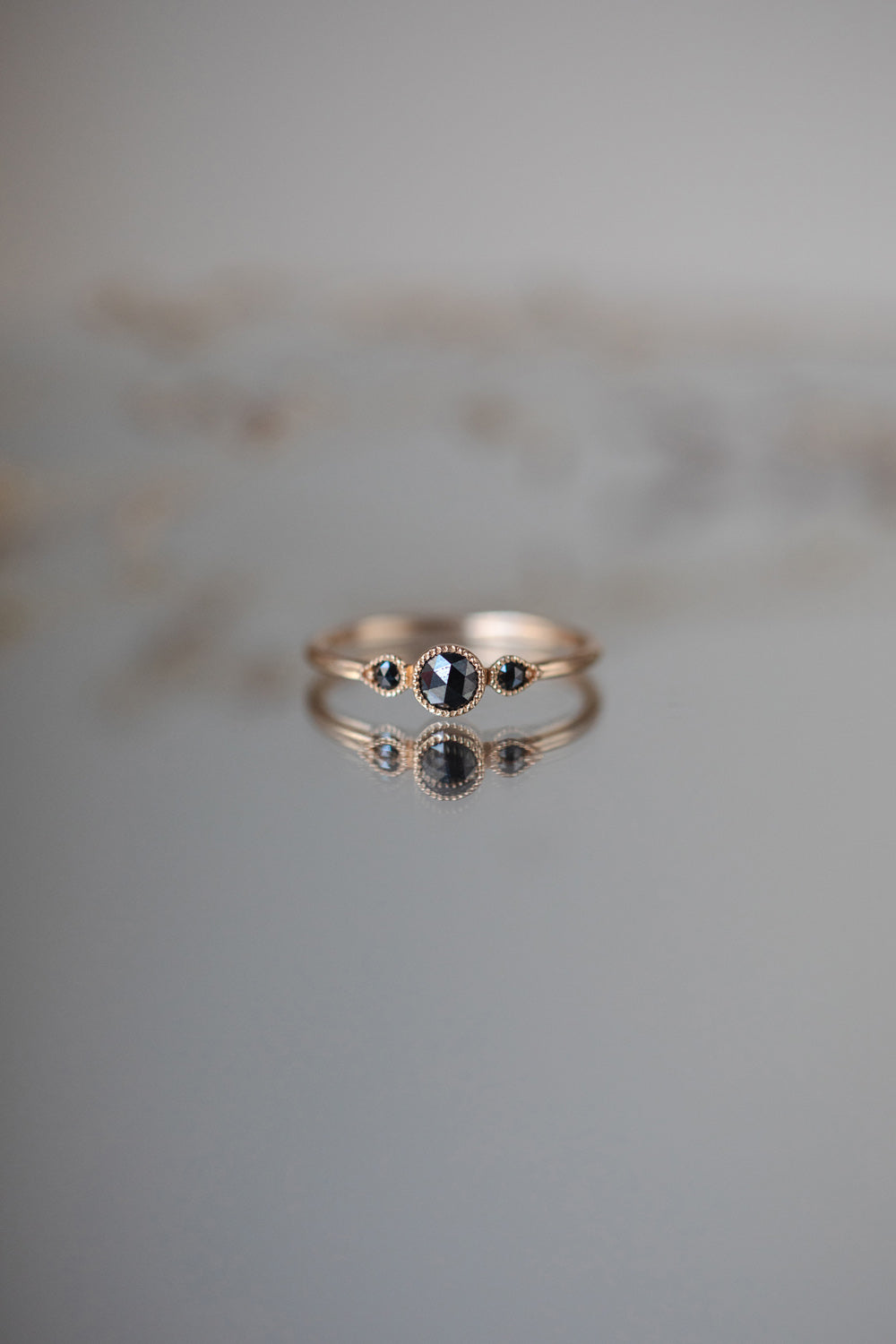 Bague Amour Céleste M Diamants noirs