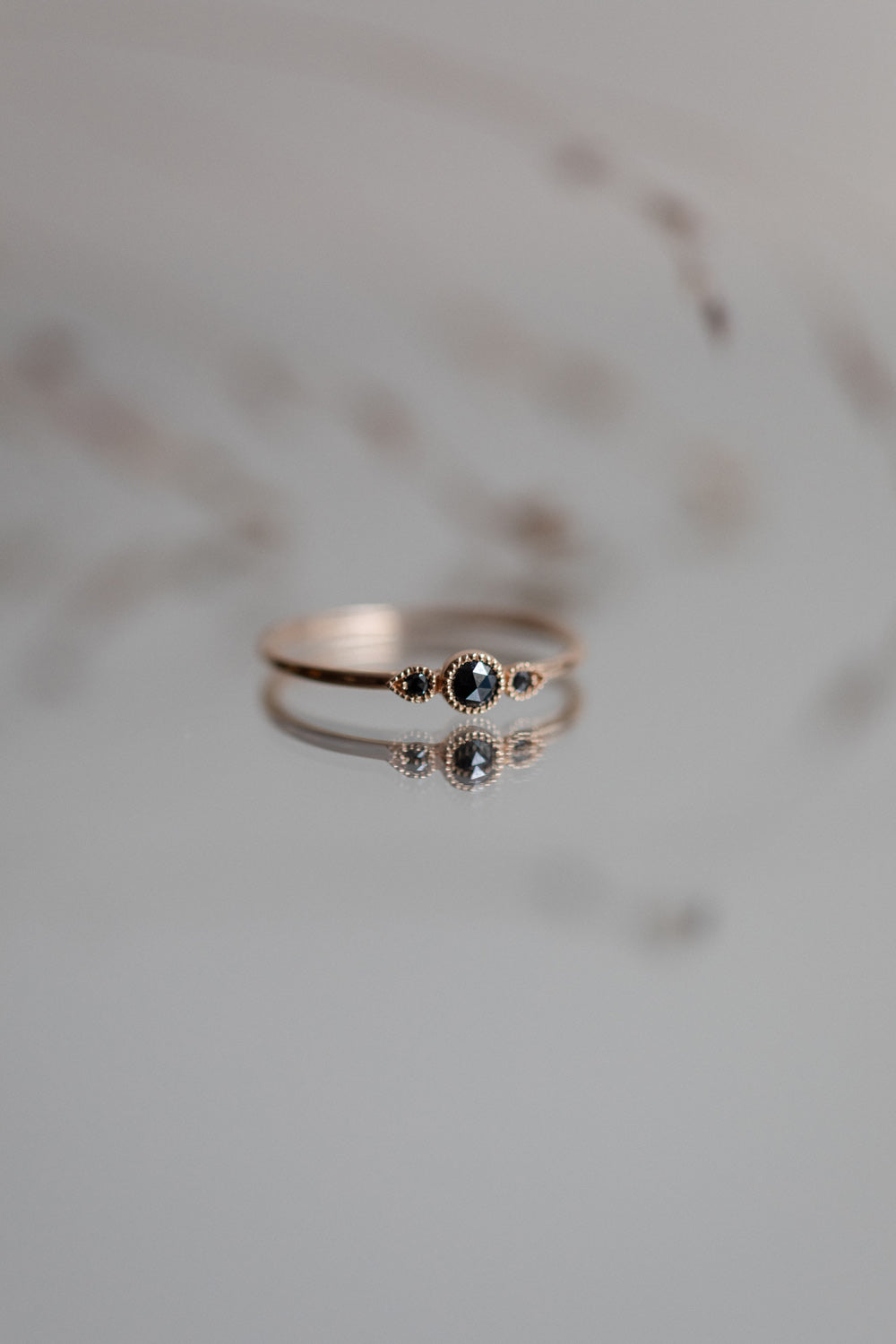 Bague Amour Céleste S Diamants noirs
