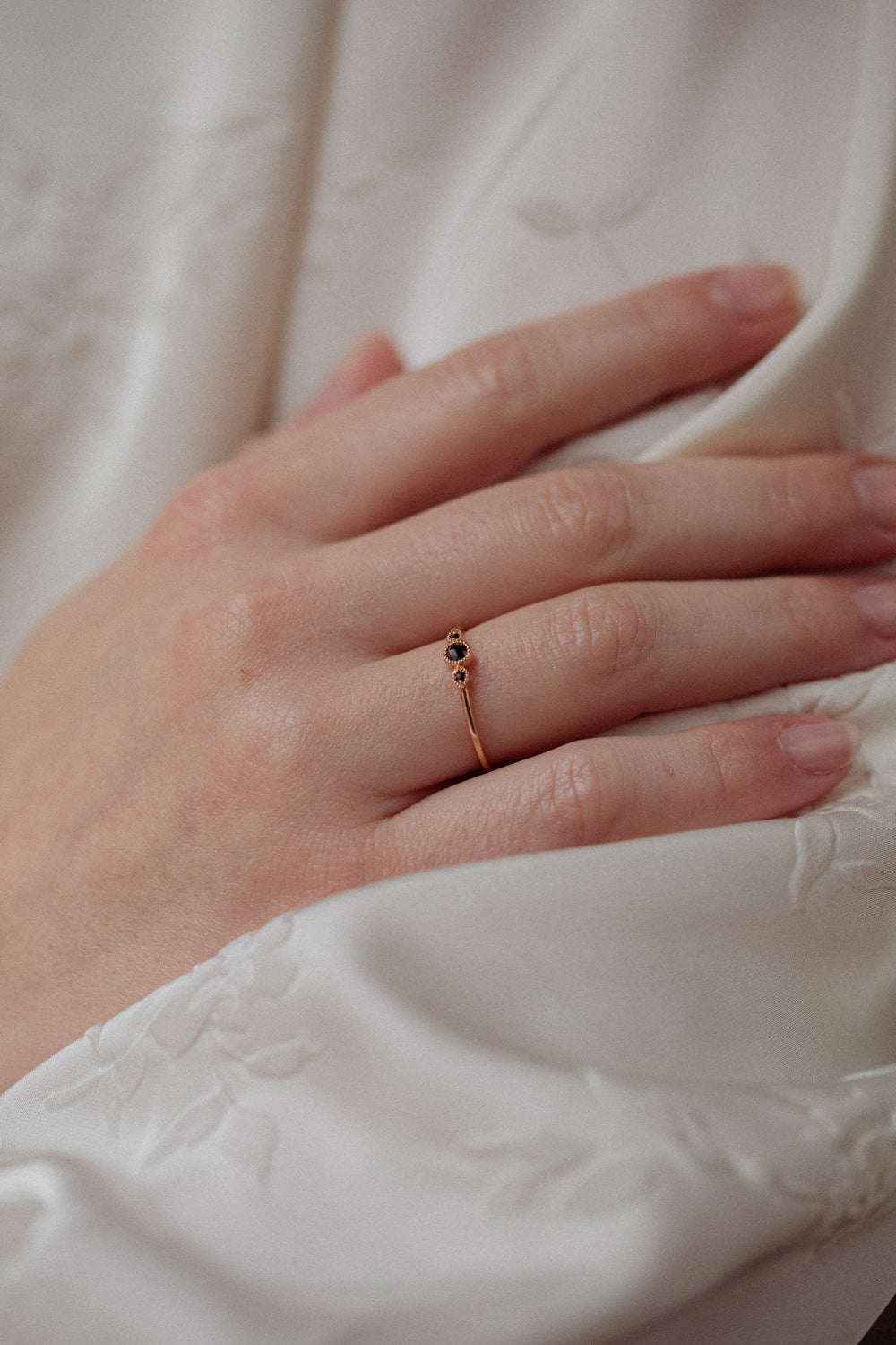 Bague Amour Céleste S Diamants noirs