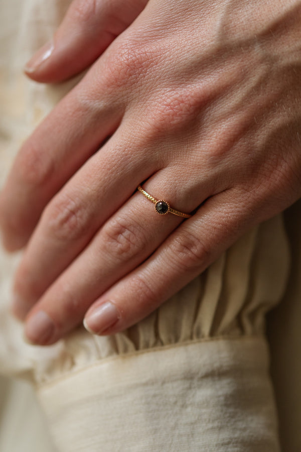 Bague Cybèle M Diamant noir