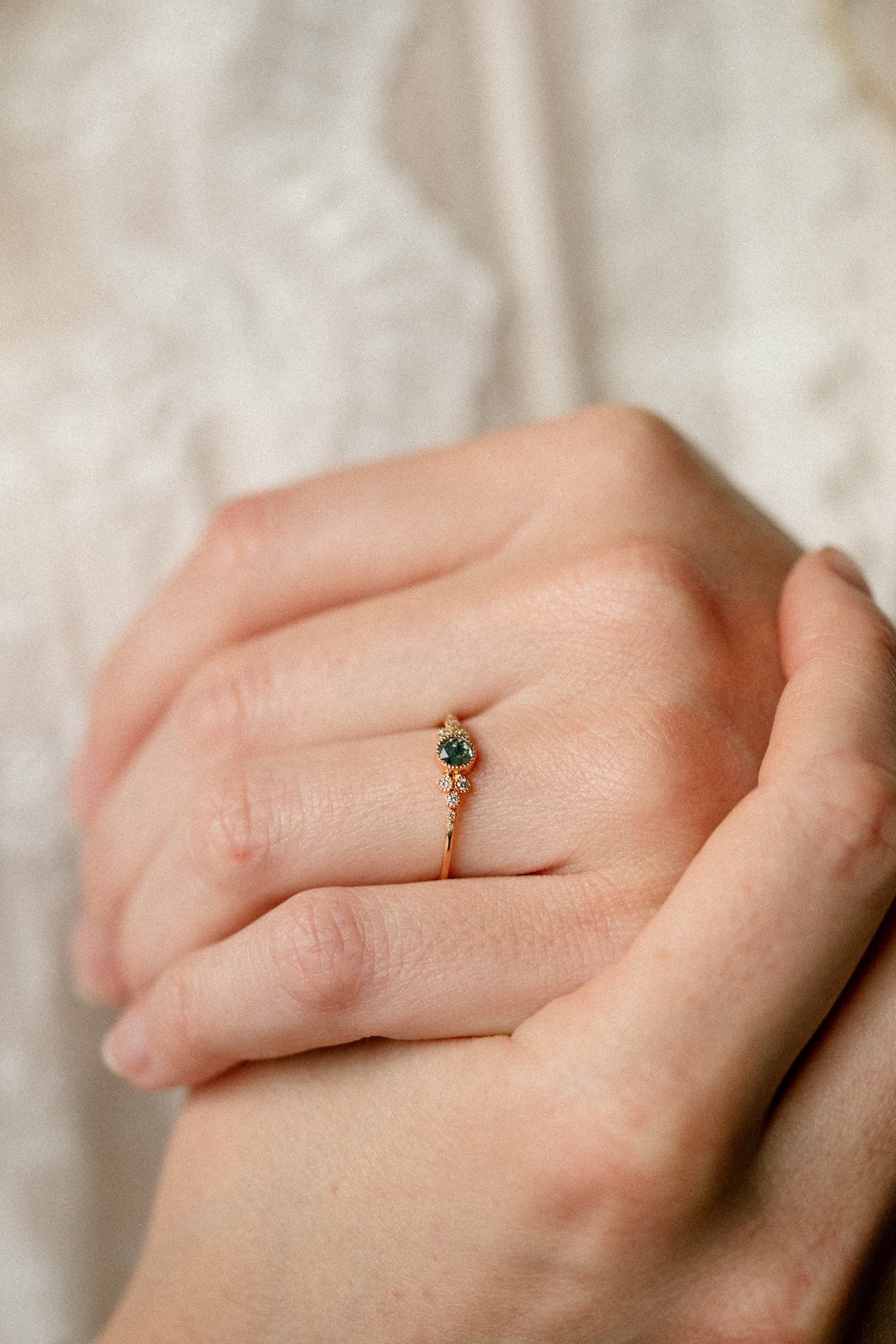 Bague Iris M Saphir mermaid