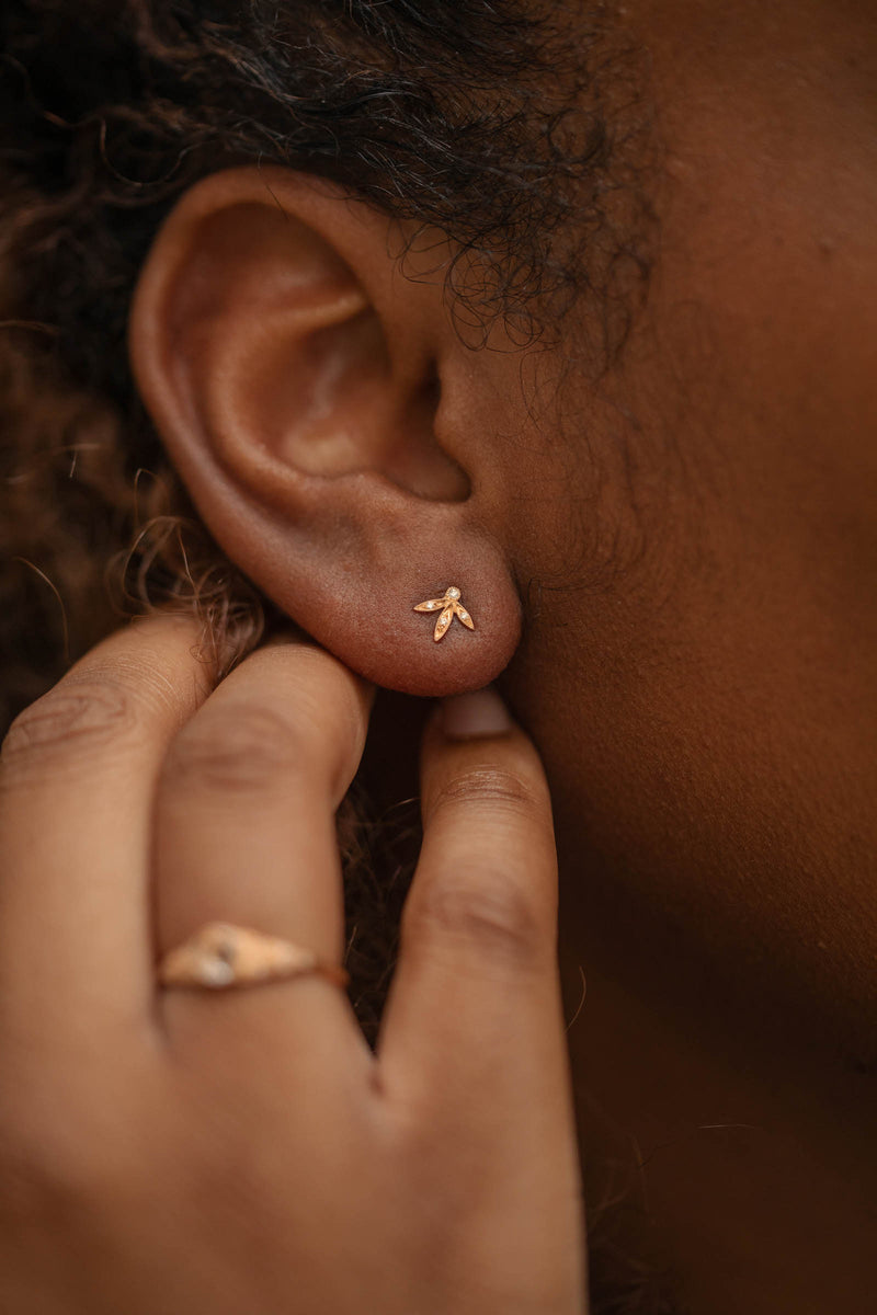 Boucle d'oreille Allegria Feuilles