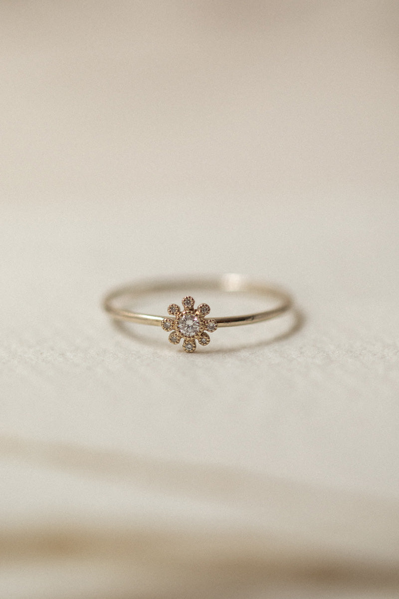Bague Baby Cosmos Or Gris - Archives