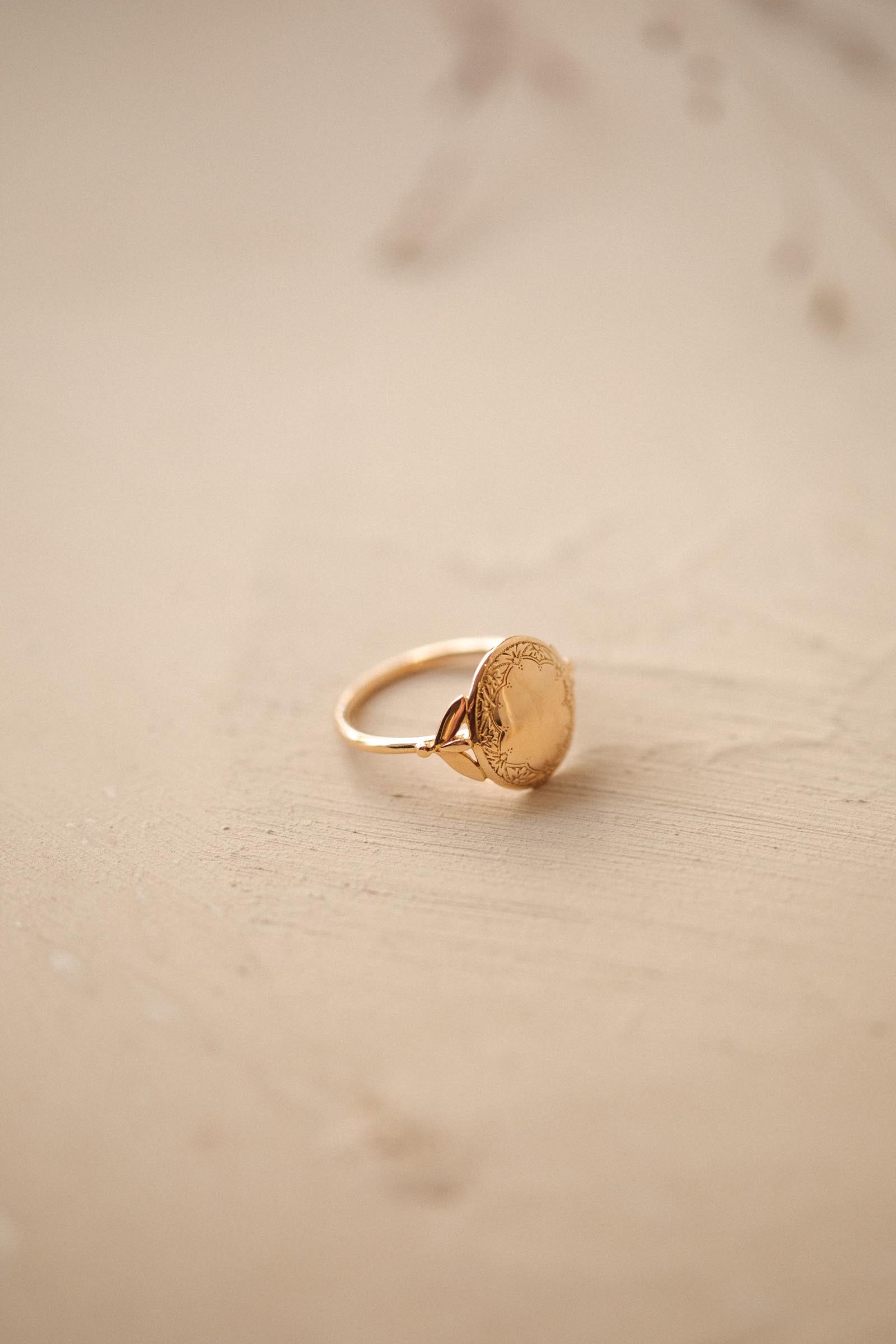 Chevalière Feuillage