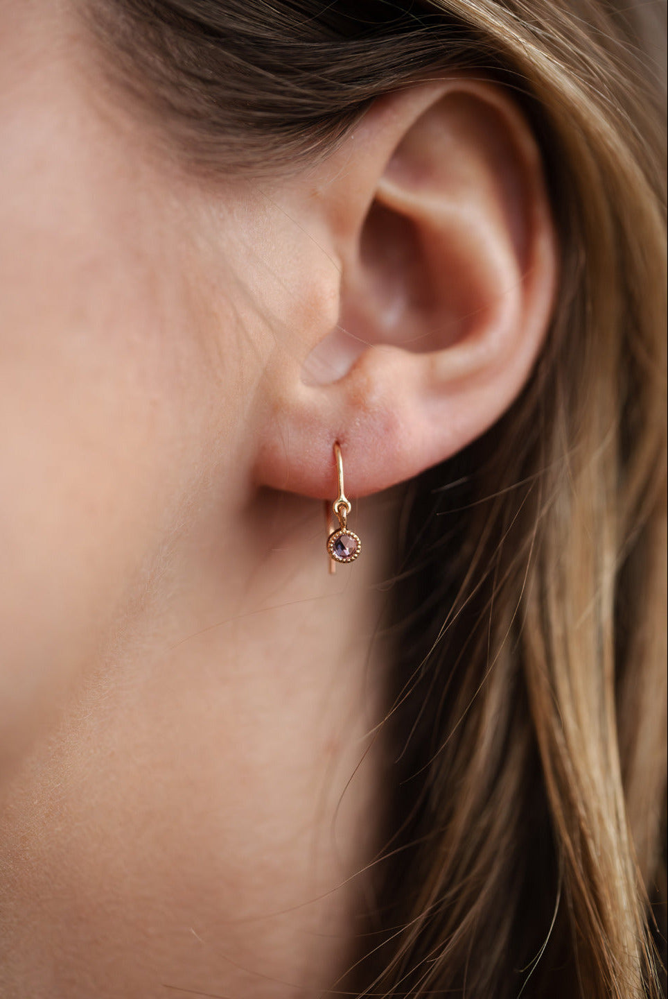 Dormeuses Love M Saphirs roses