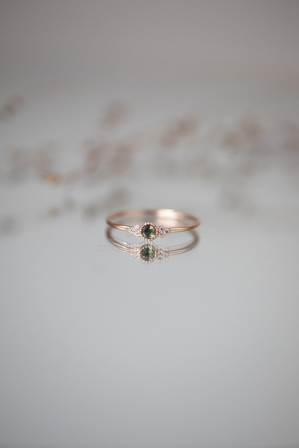 Bague Flora S Saphir vert