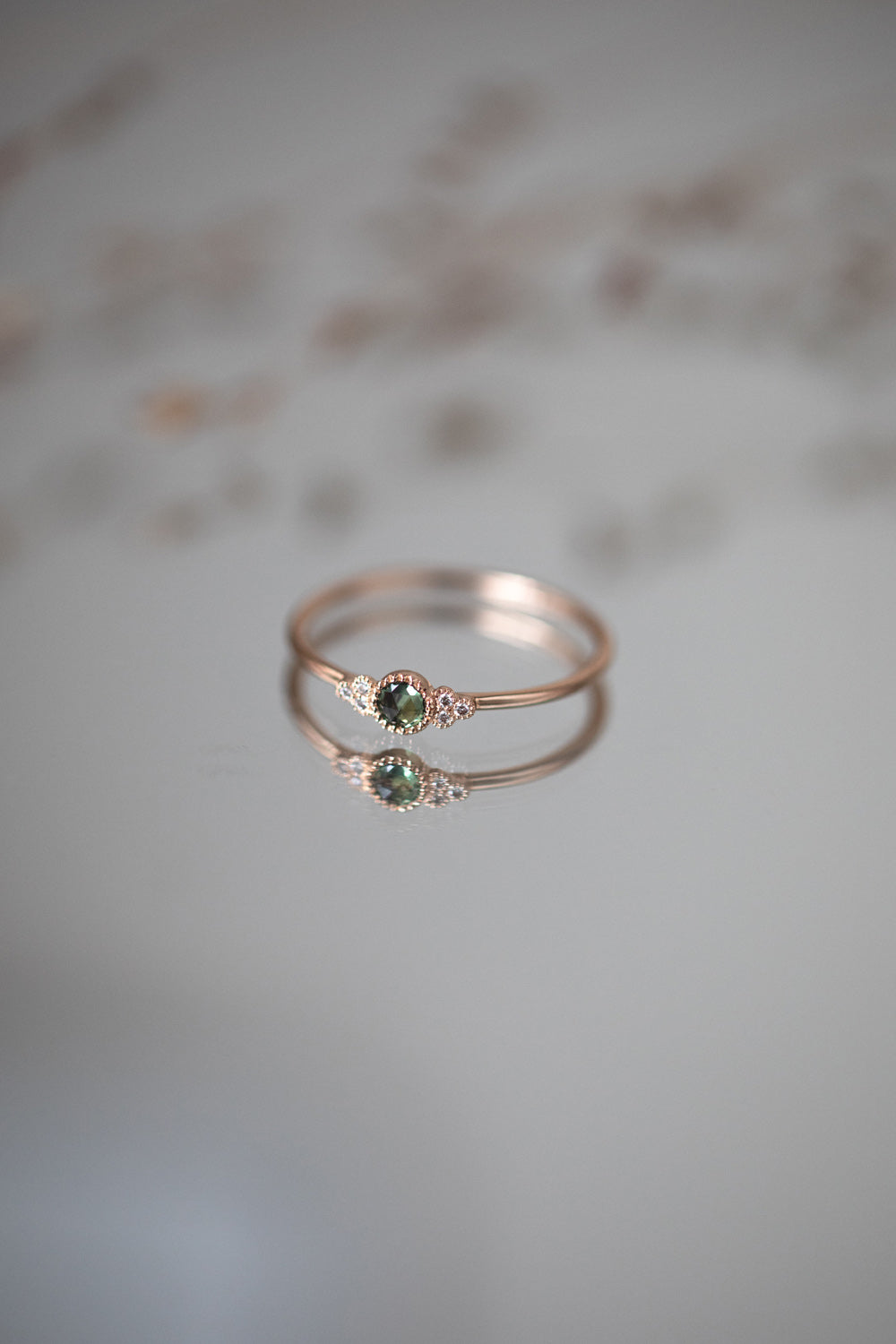 Bague Flora S Saphir vert