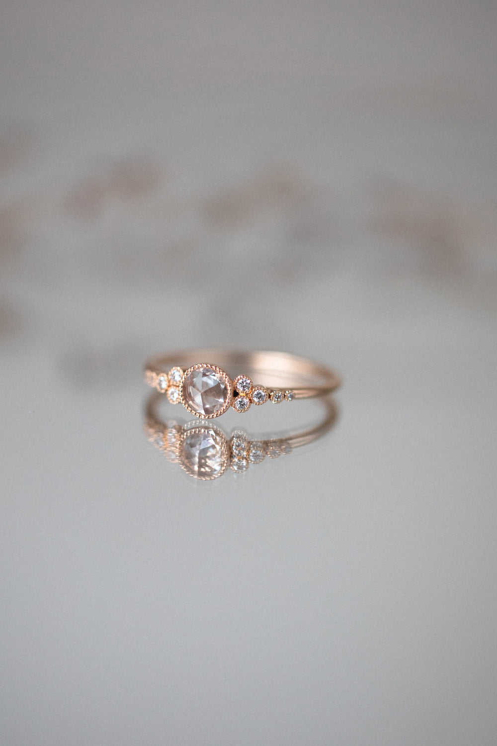 Bague Iris L Saphir blanc