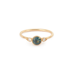 Bague de fiançailles saphir mermaid Myrtille Beck Paris