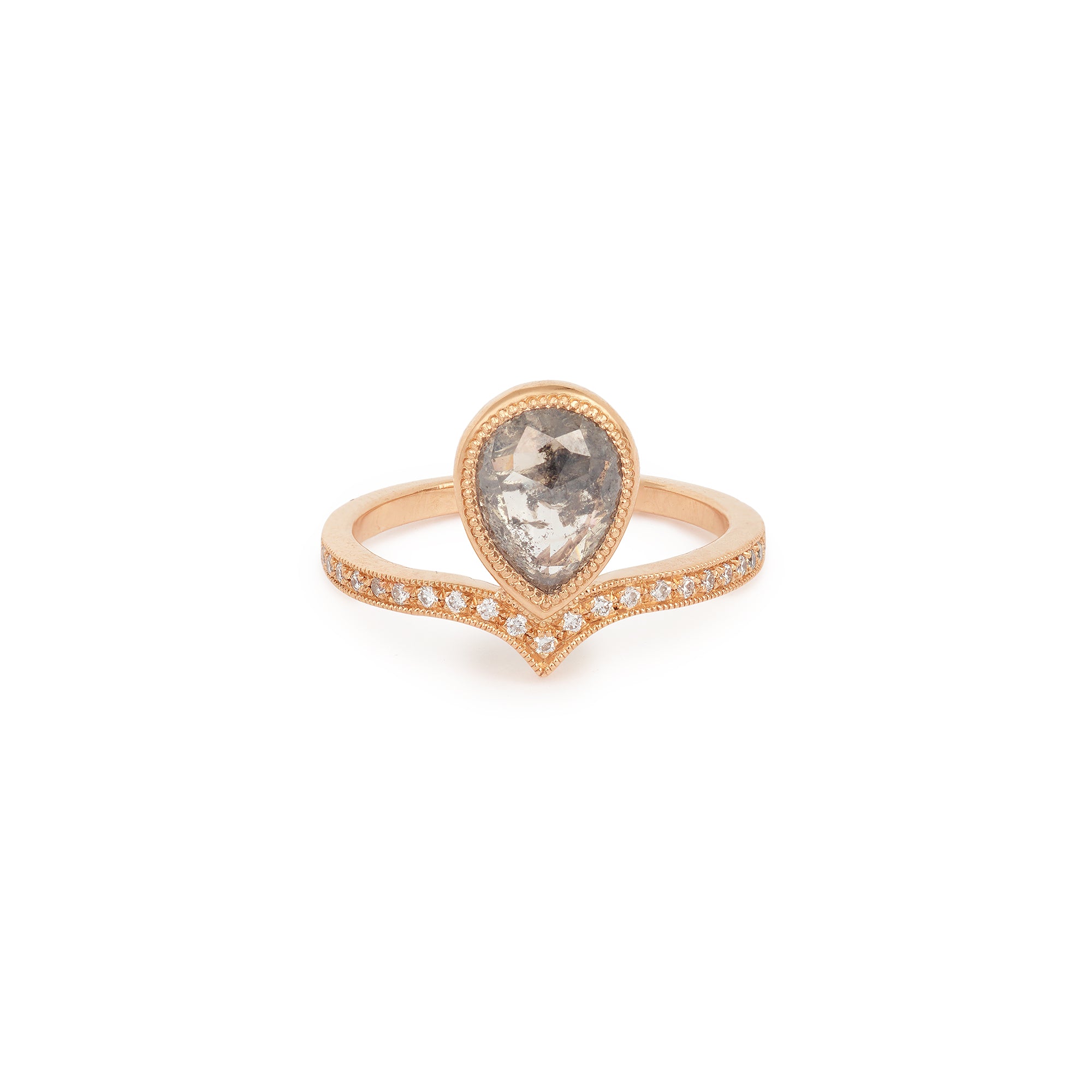 Bague Jasmine Diamant Salt & Pepper Poire