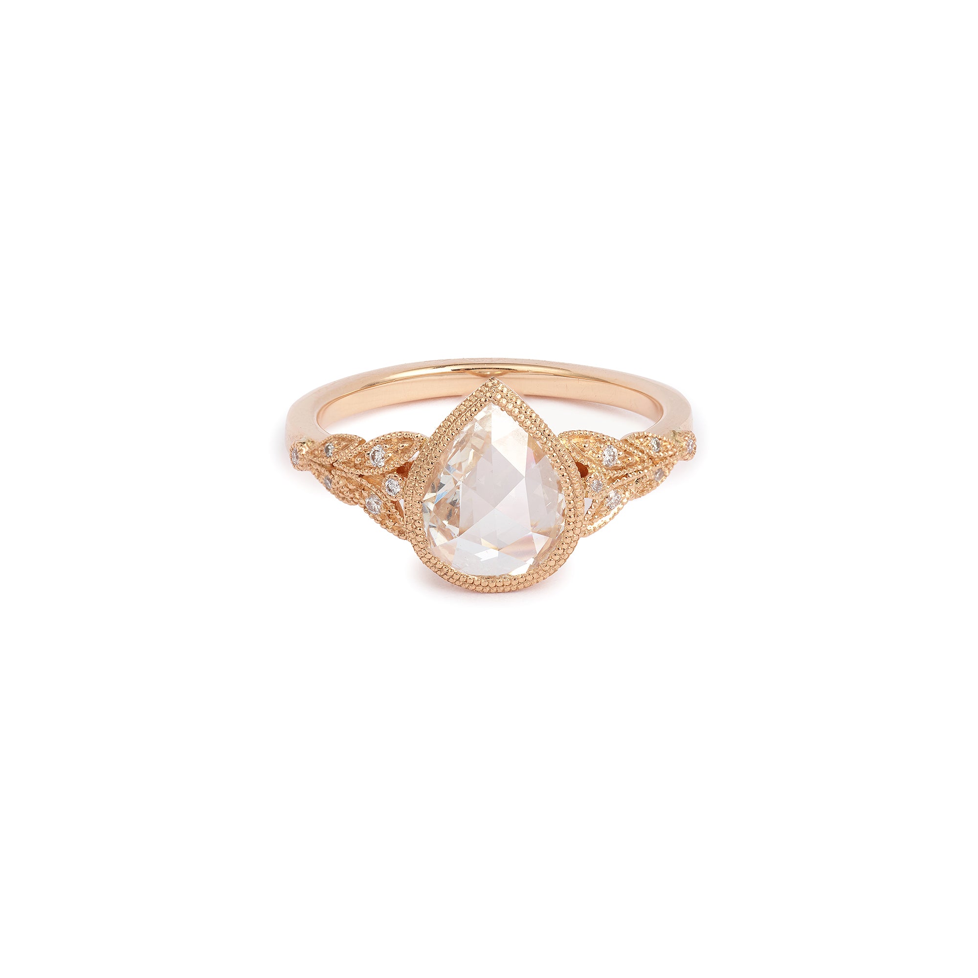 Pièce Unique Feuillage Diamant poire