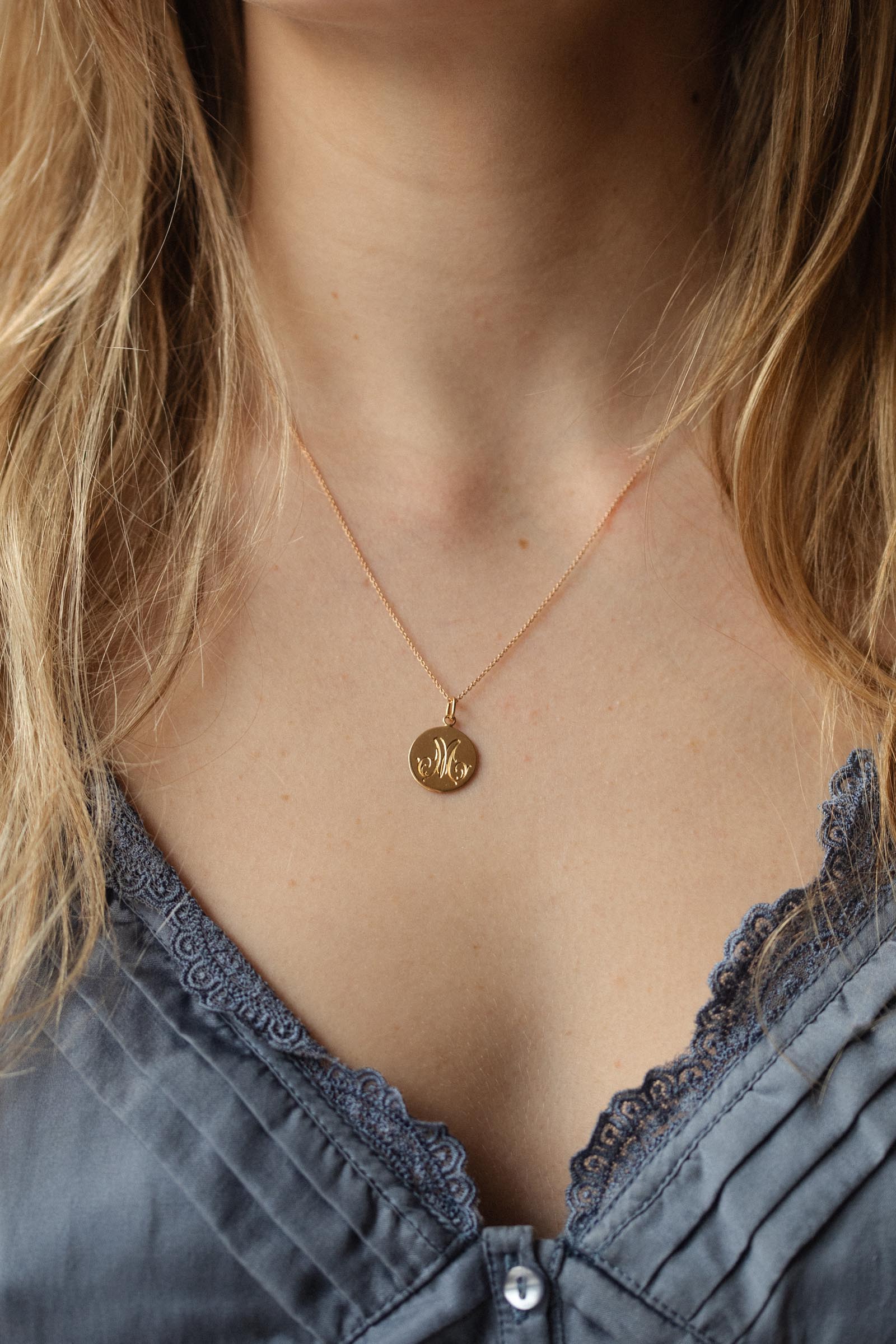 Médaille initiale 1,4 cm