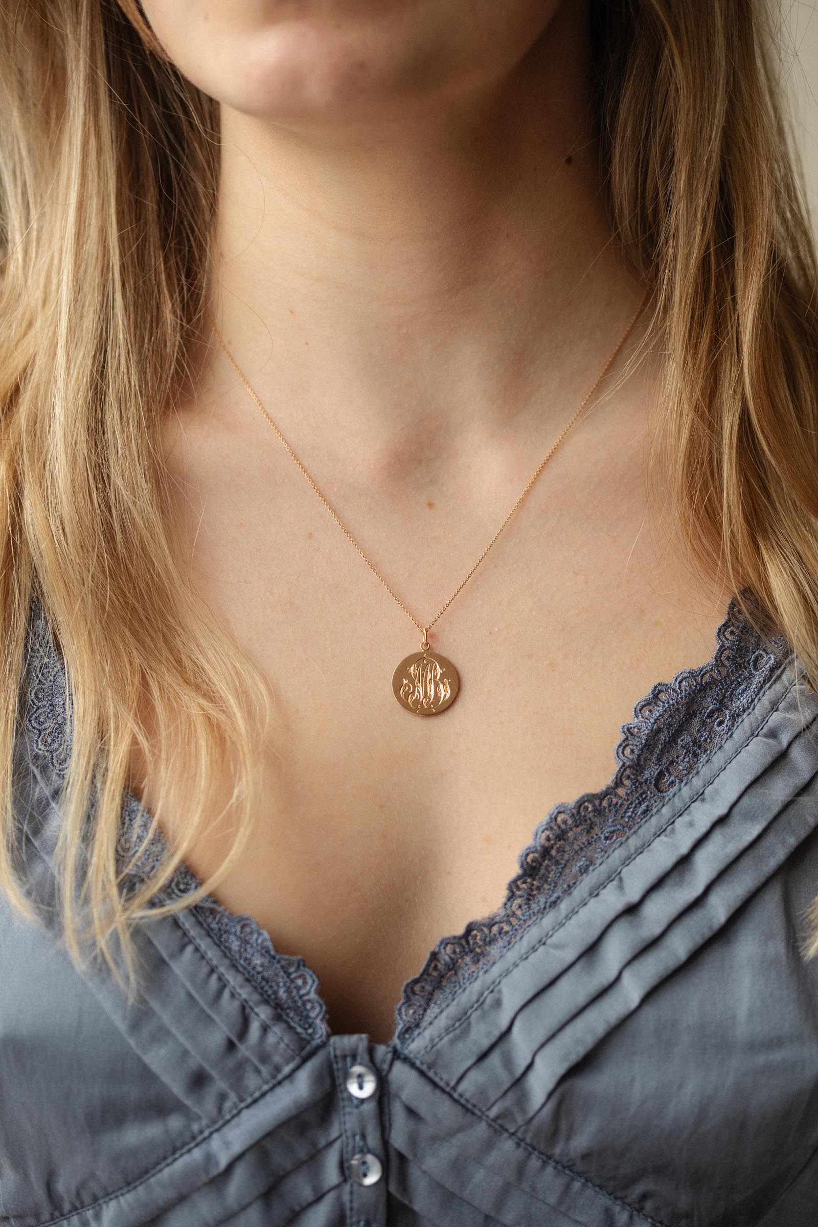 Médaille Monogramme 1,8 cm