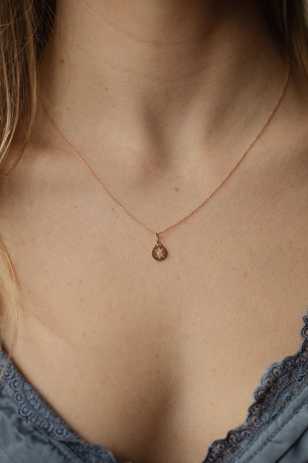 Mini Médaille Soleil Diamant