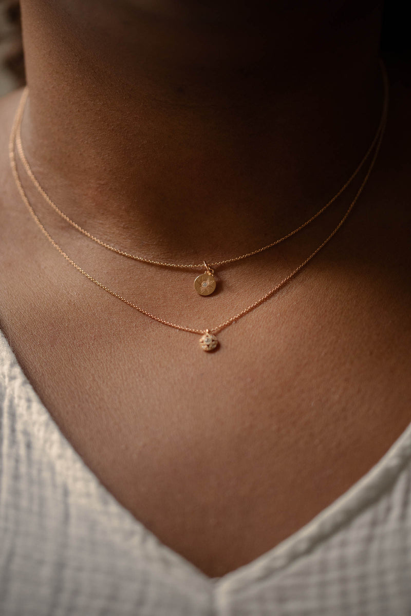 Mini Médaille Soleil Diamant