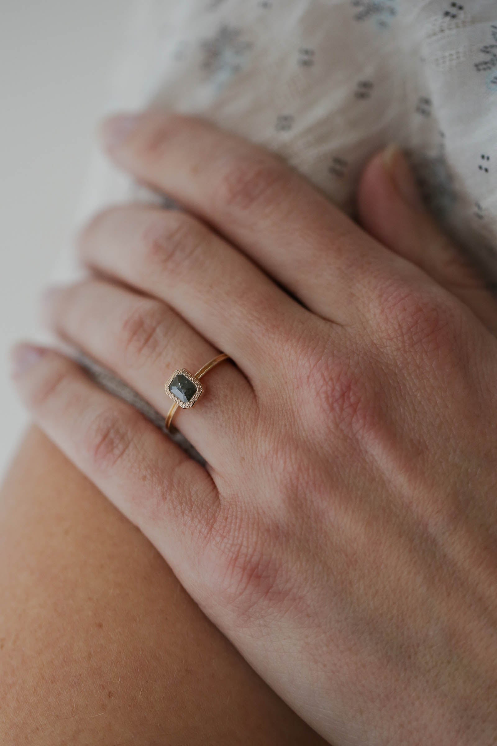 Pièce Unique Solitaire Diamant Salt & Pepper RPC