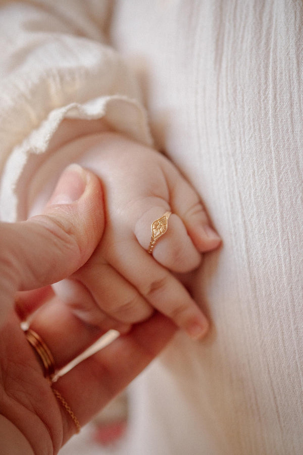 Chevalière Bébé Petite Fleur