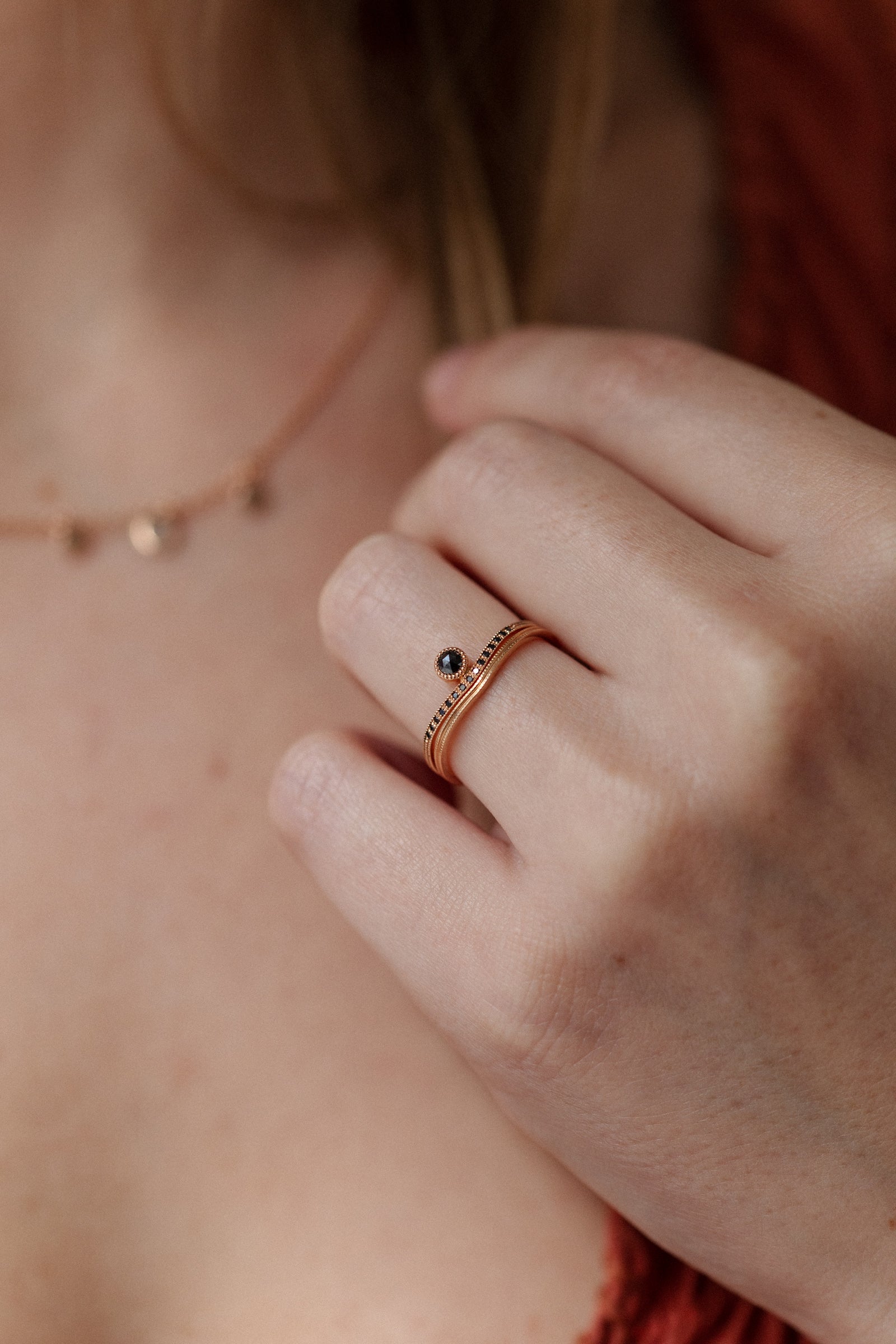 Bague Sienna tout Diamants noirs
