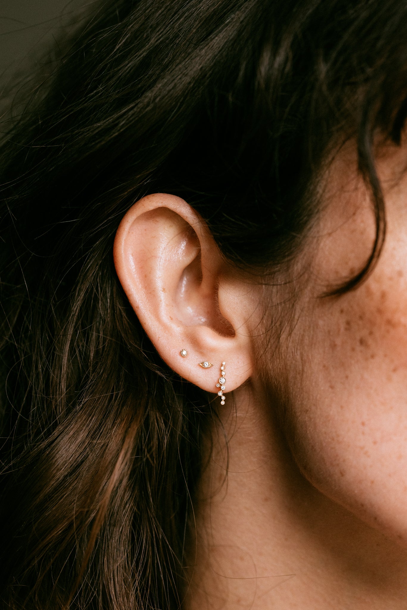 Boucle d'oreille Mini Love Diamant
