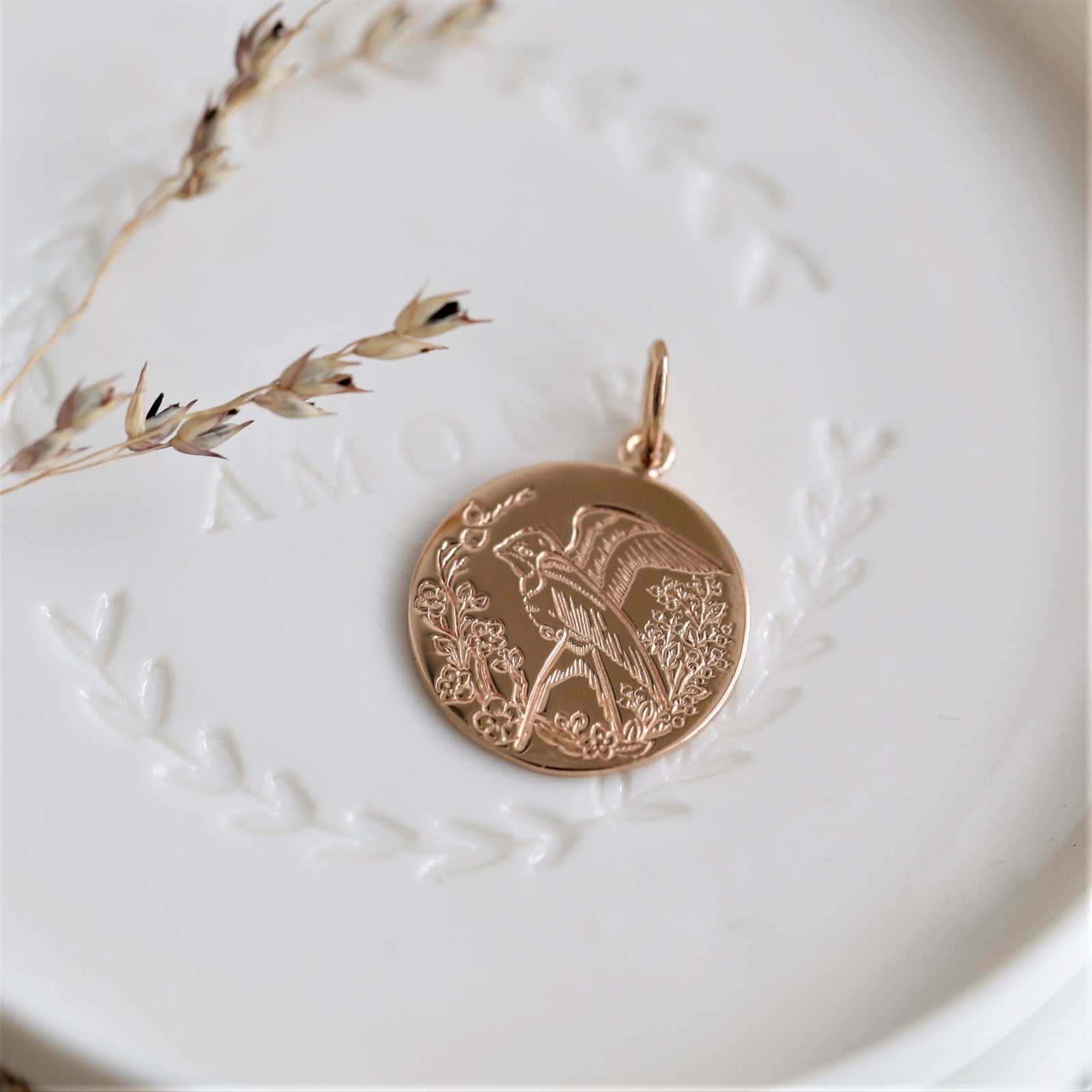 Médaille Hirondelle grand modèle - 1,8cm