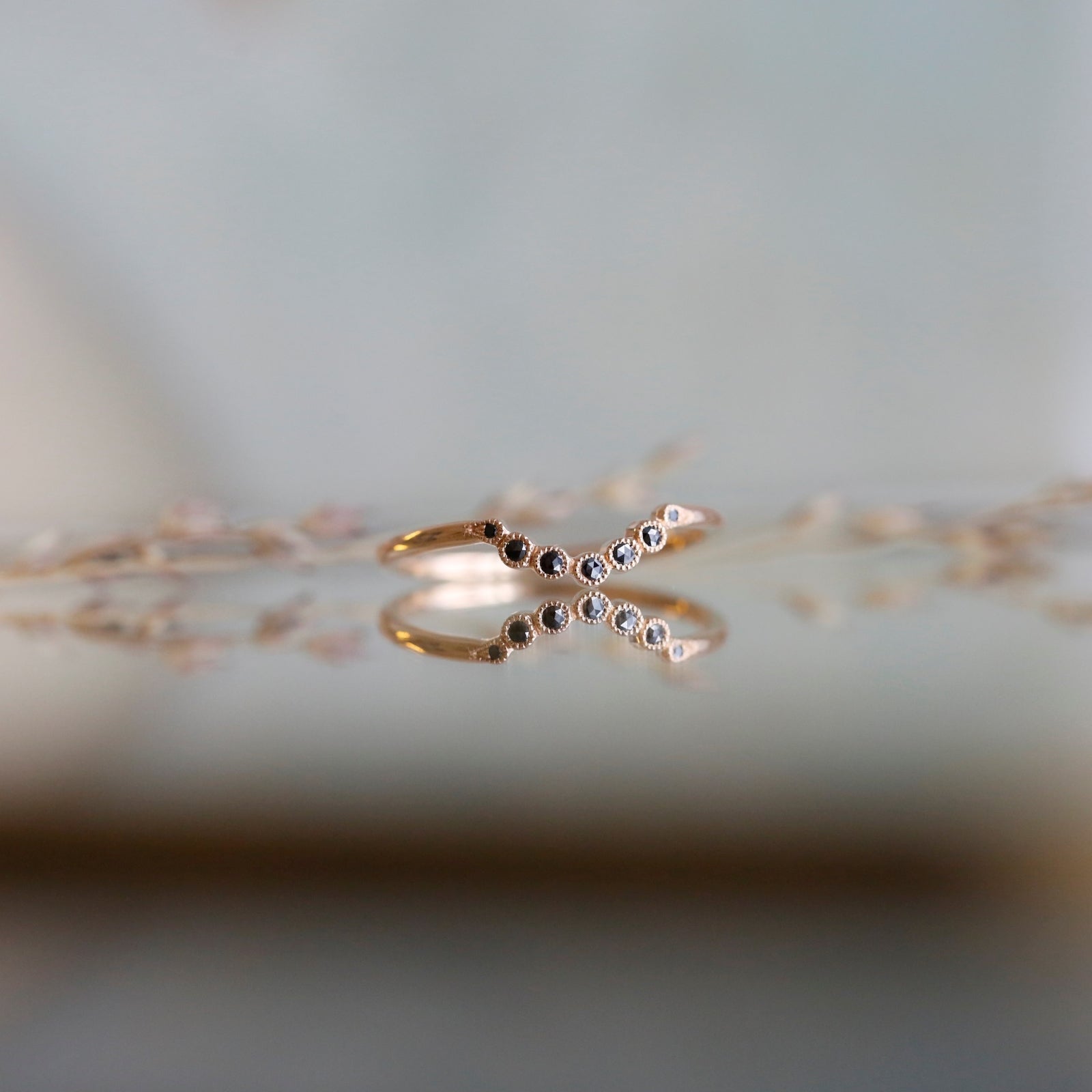 Alliance Clair de Lune Diamants noirs