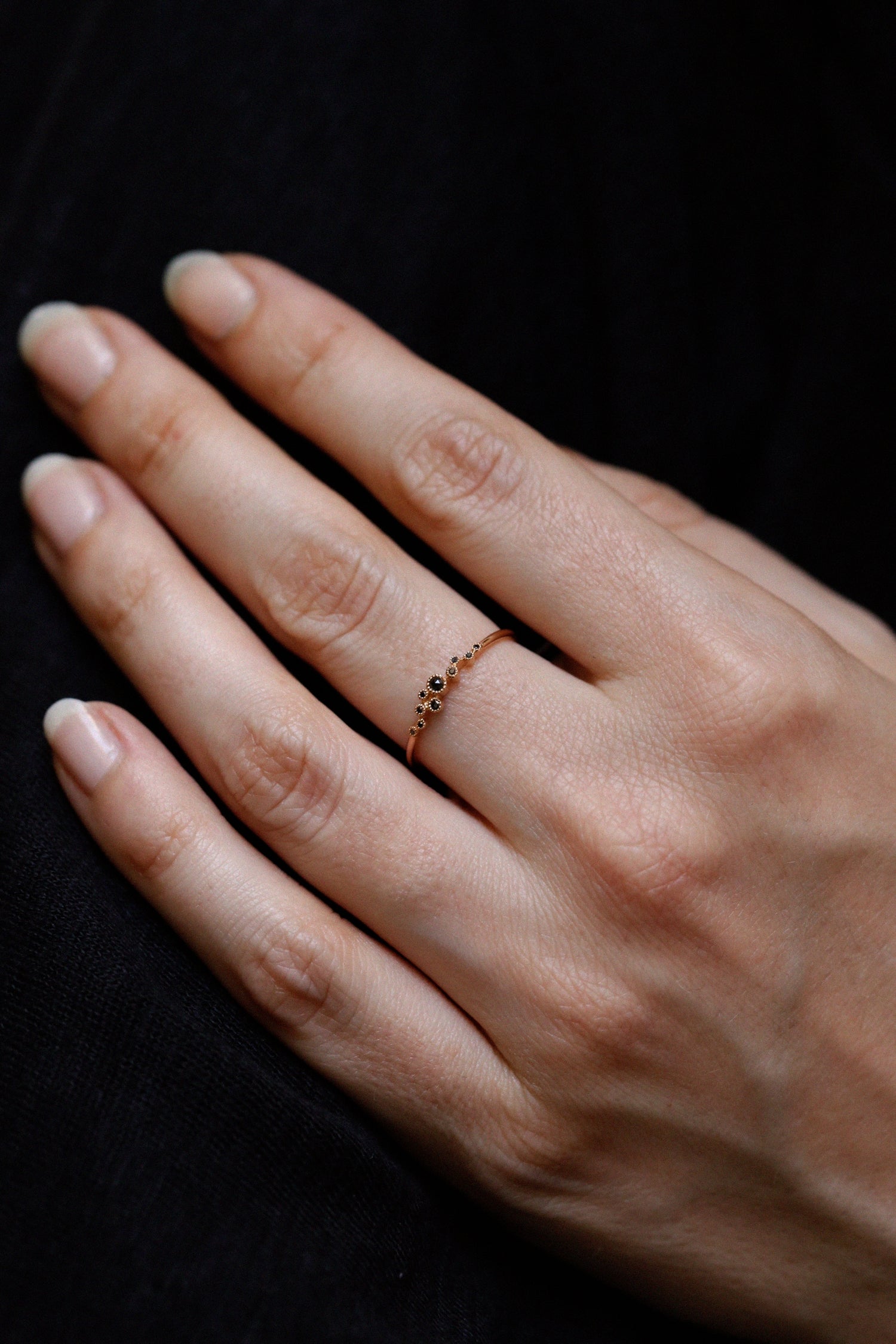Bague Nébula Diamants noirs