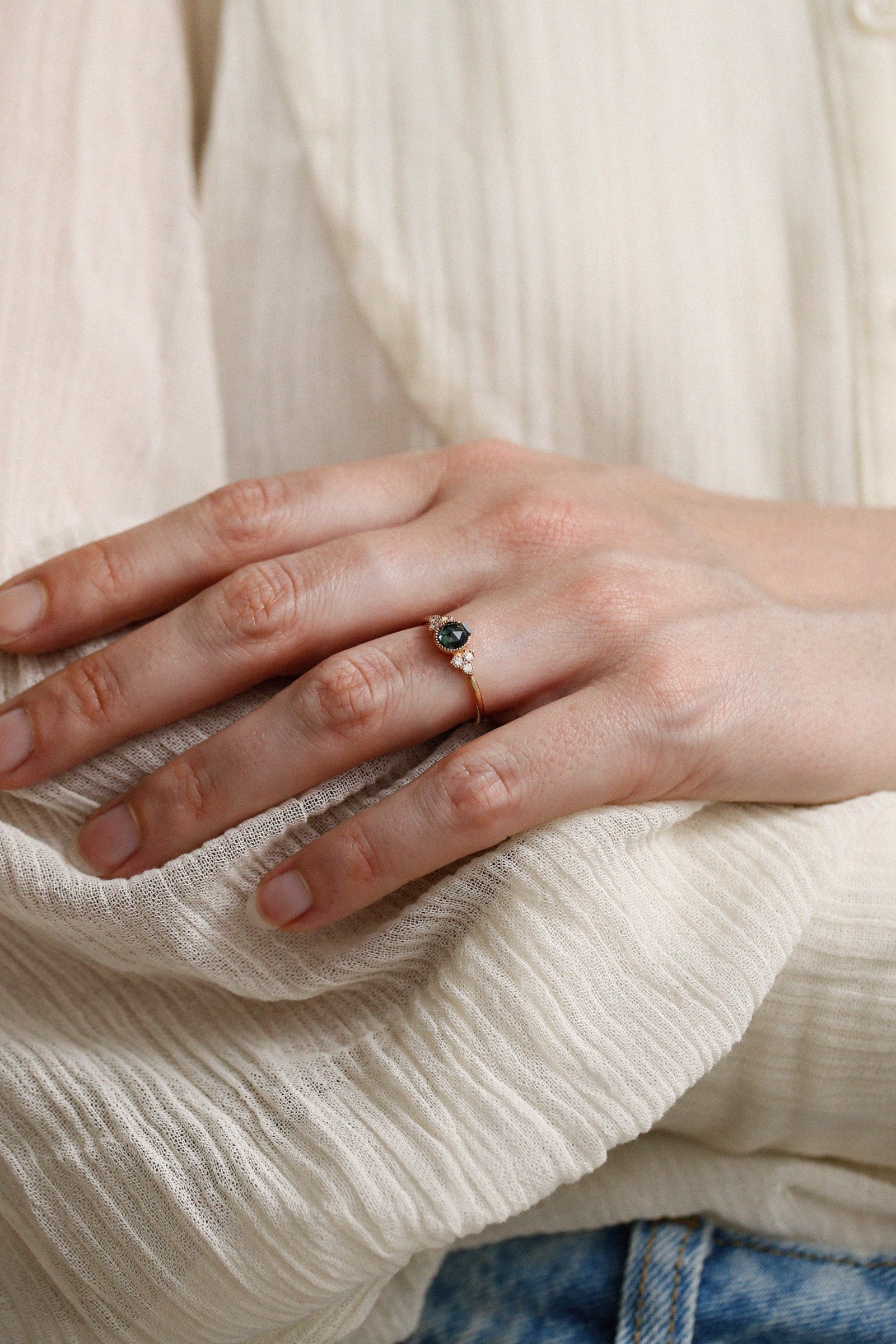 Bague Flora L Saphir Mermaid