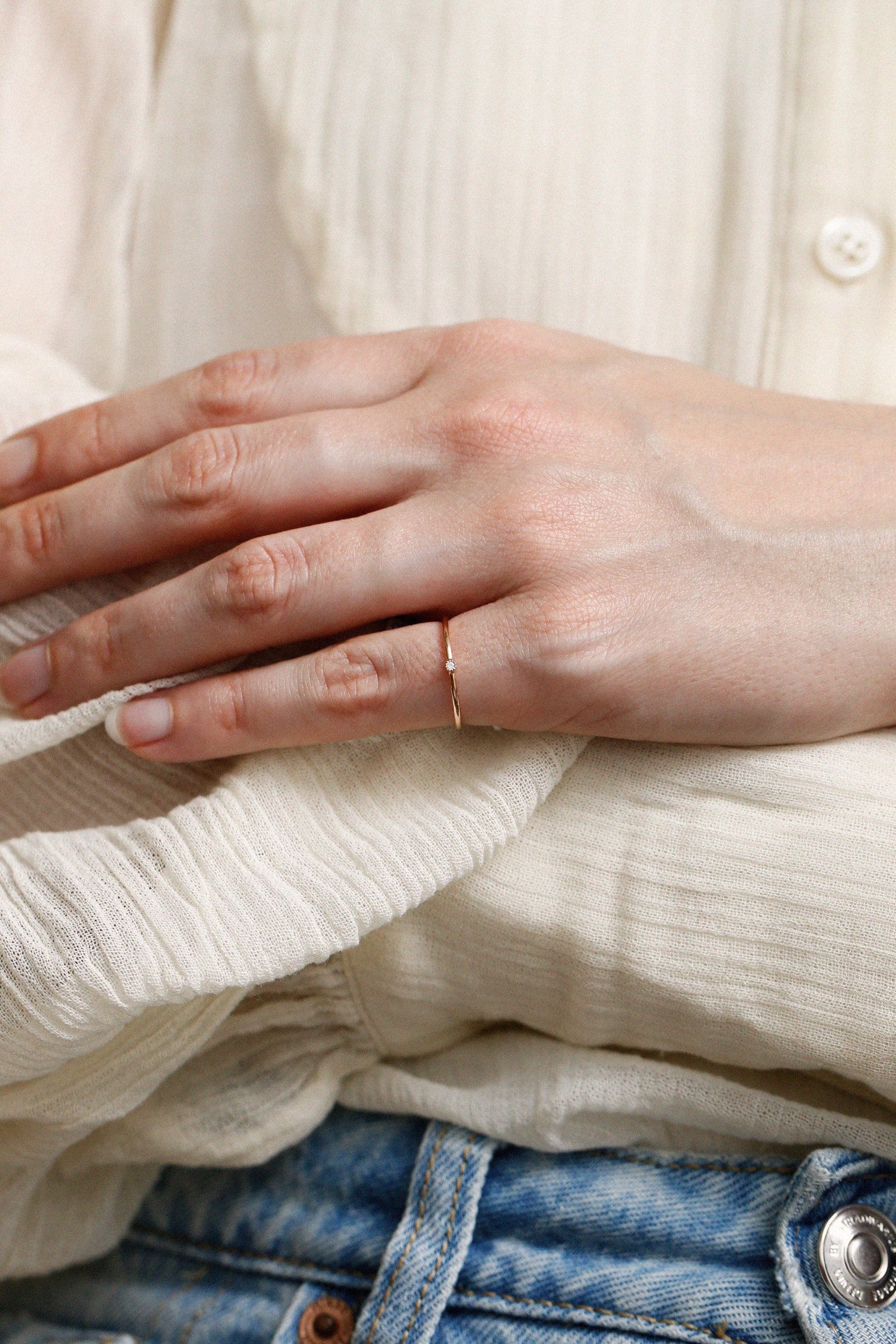 Solitaire Mini Love Ring XS Diamant