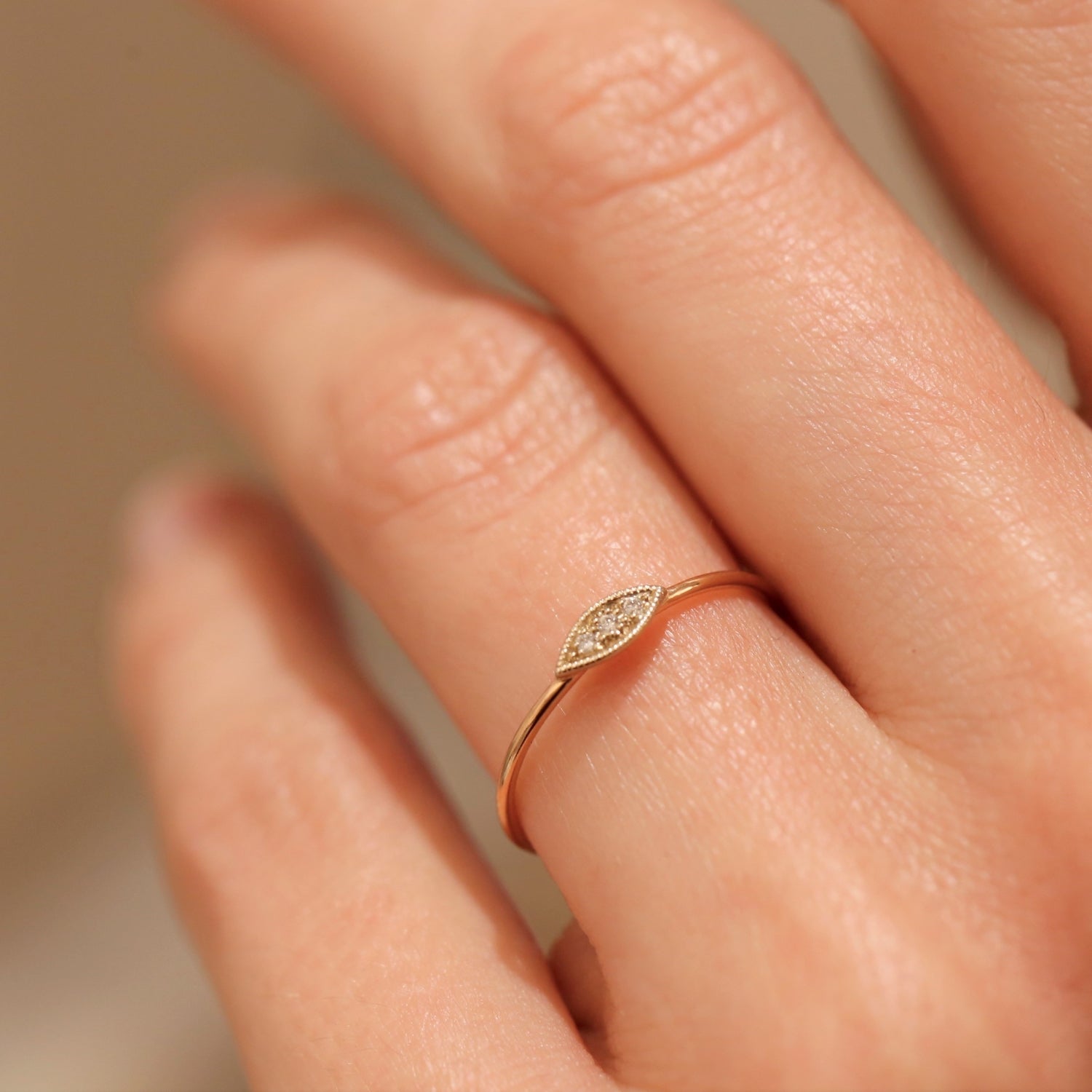 Bague - Bague Allegria Navette, Myrtille Beck, bagues vintage