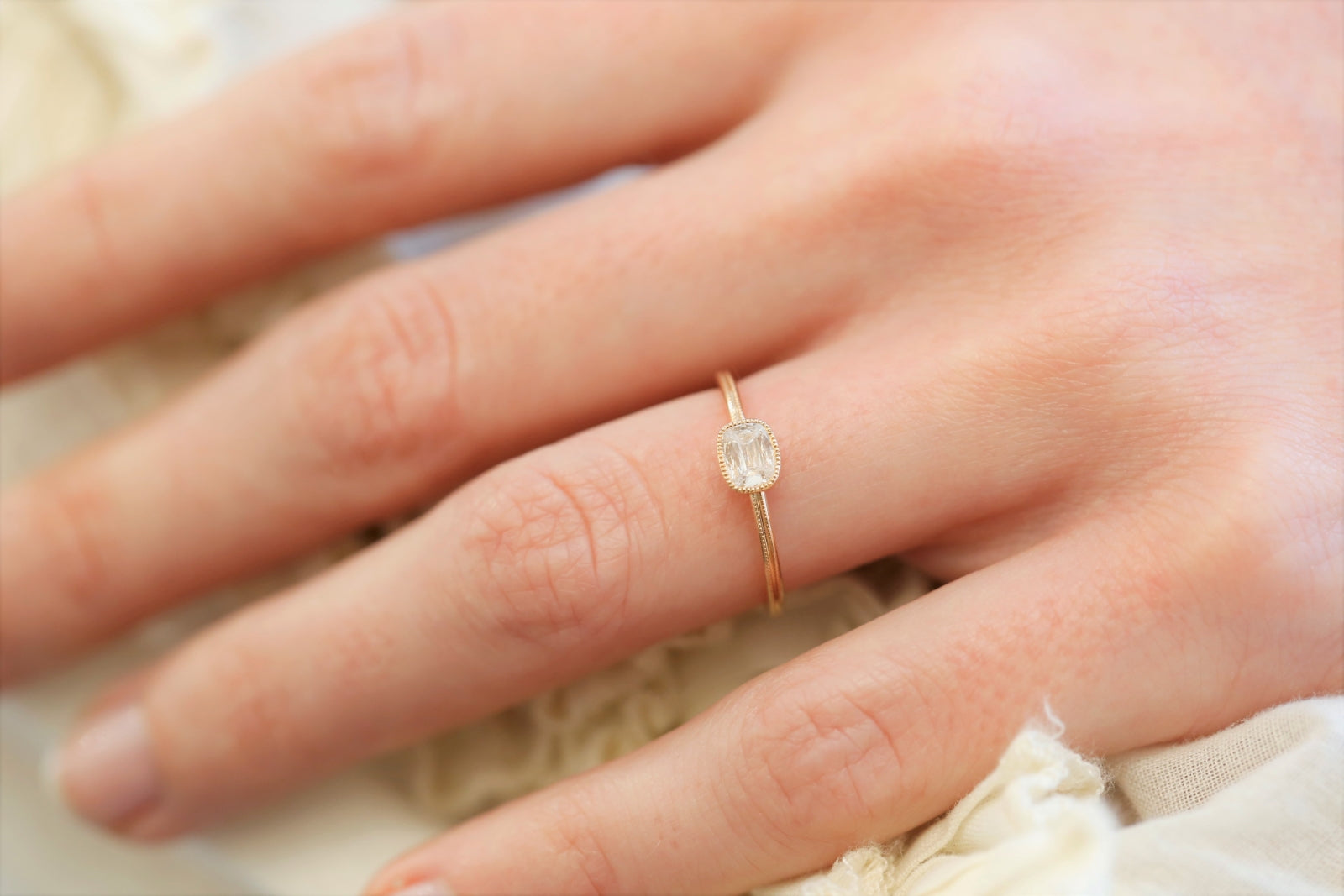 Bague Double Milgrain, Pièce Unique N°2/2019