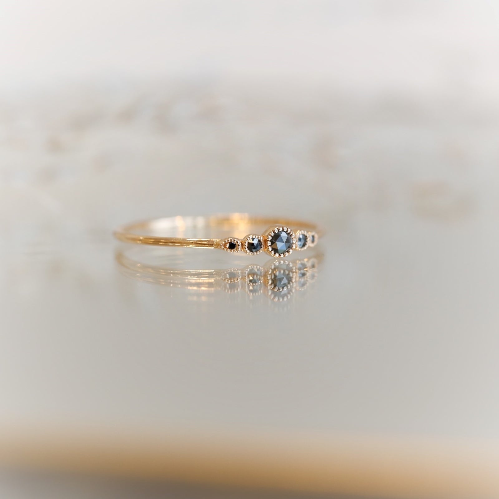 Bague Petit Amour Céleste Diamants noirs