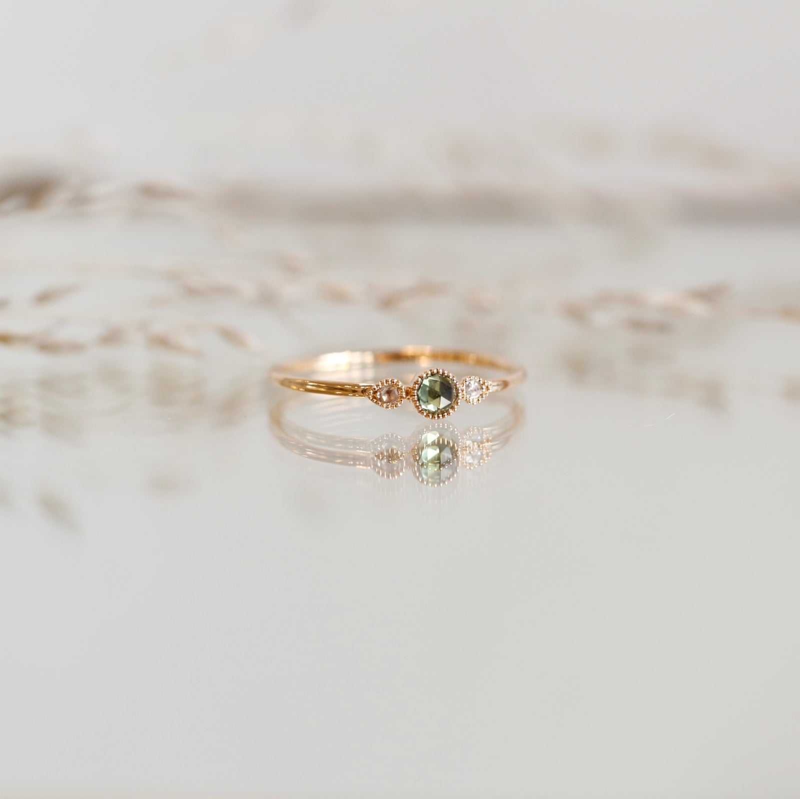 Bague Amour Céleste S Saphir vert