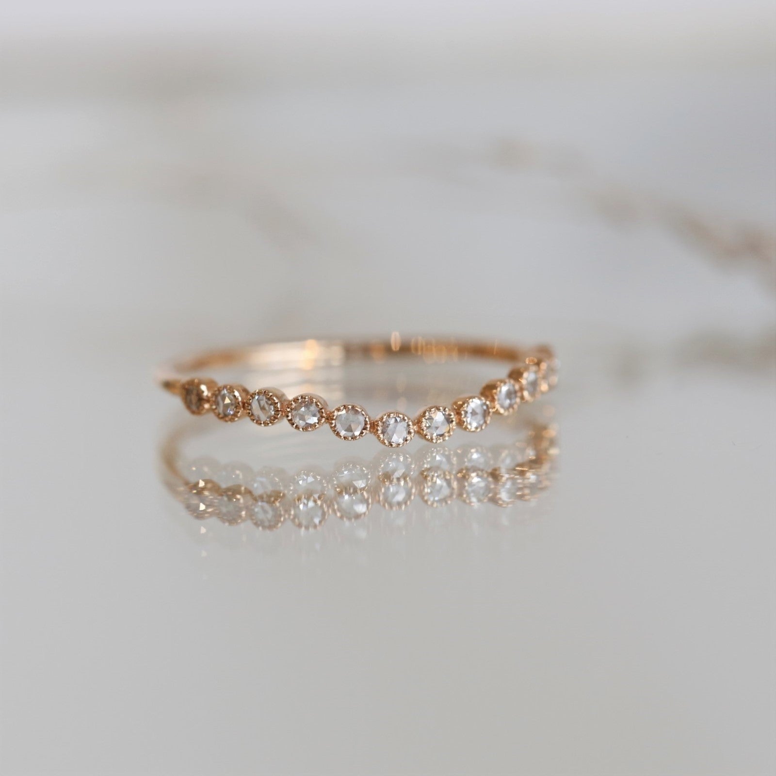 Alliance Céleste Wave Diamants rosecut