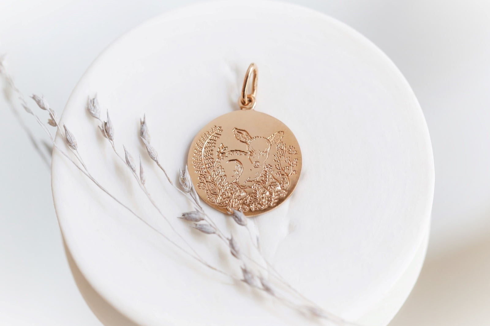 Médaille Faon grand modèle - 1,8cm