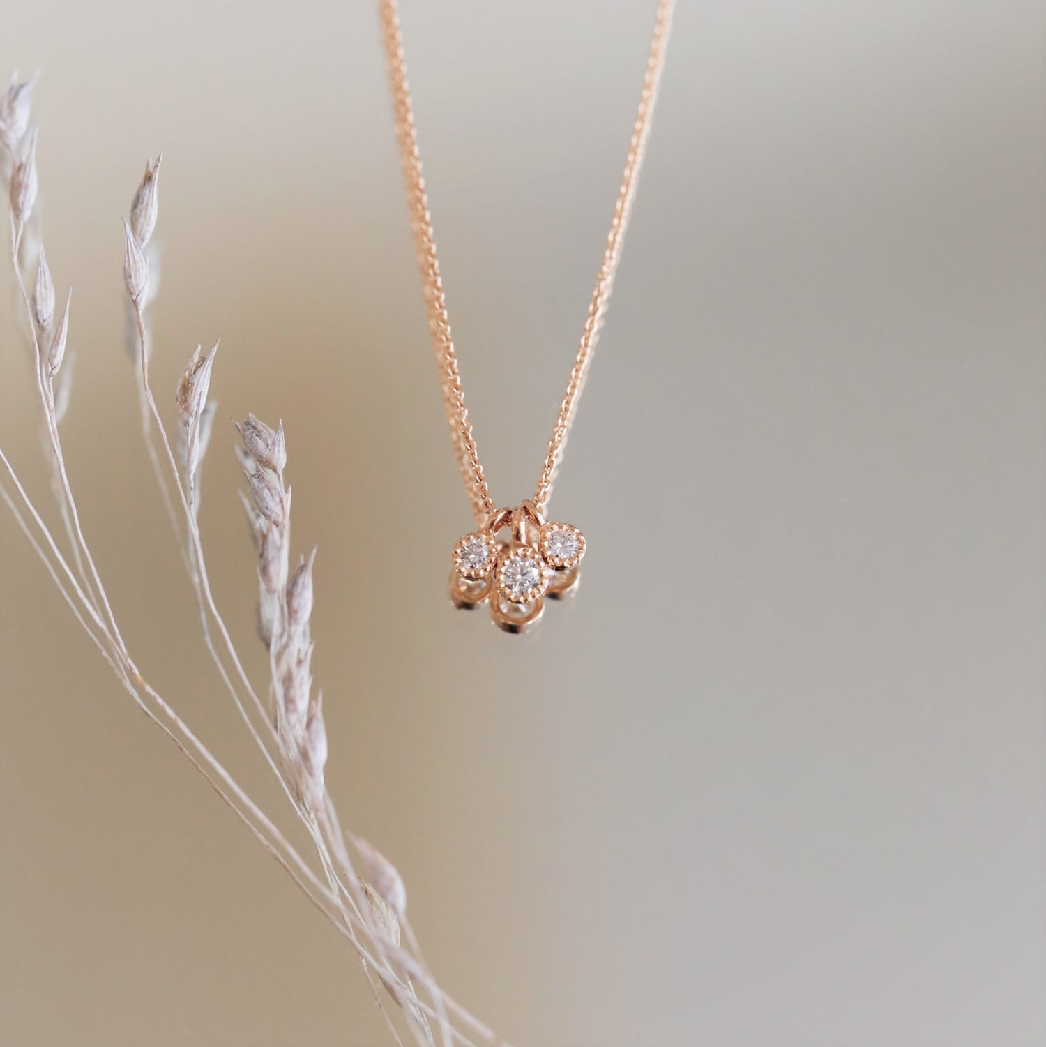 Collier Love triple Diamants S-XS