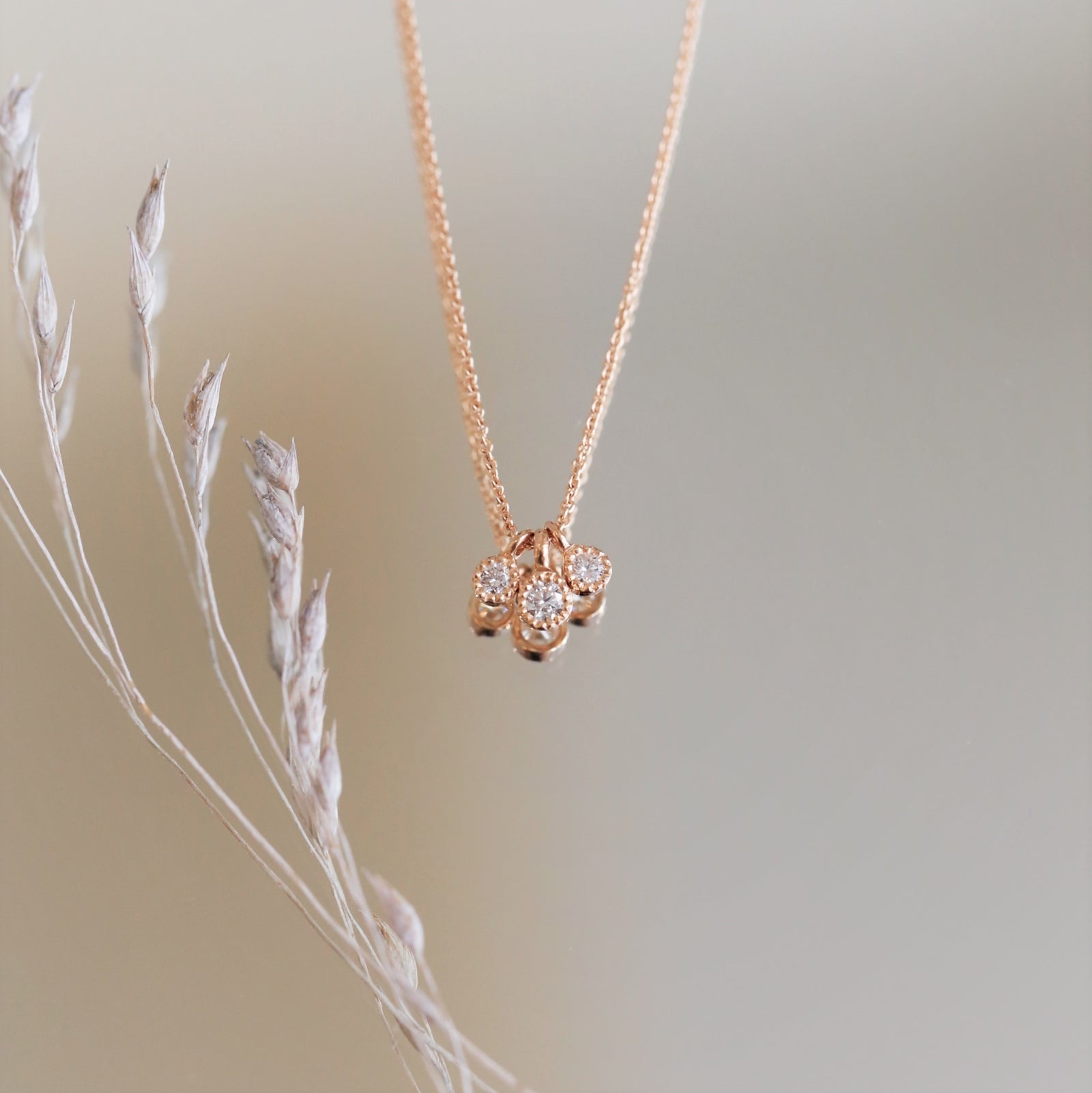 Collier Love triple Diamants S-XS