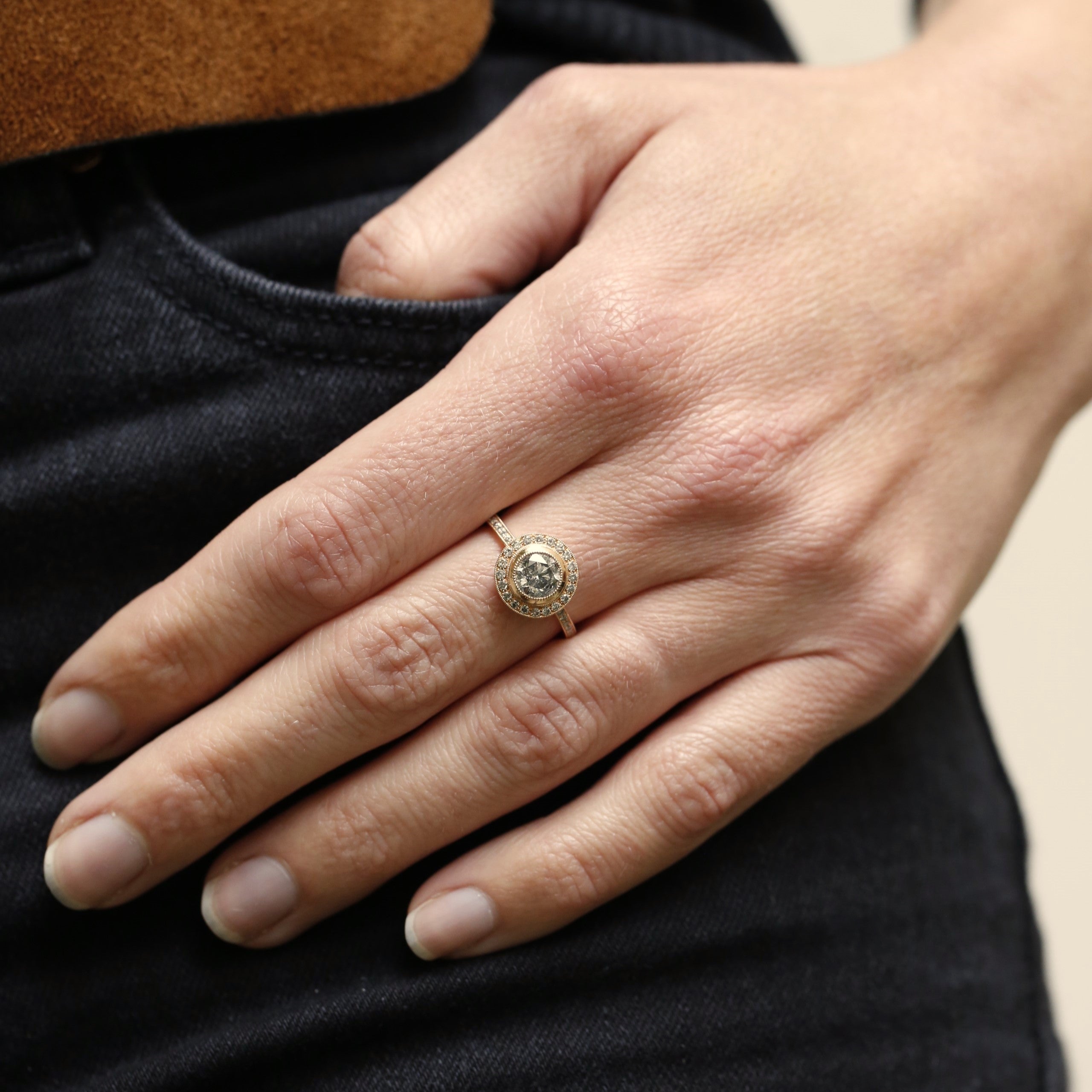 Bague Aphrodite XL Diamants Salt and Pepper