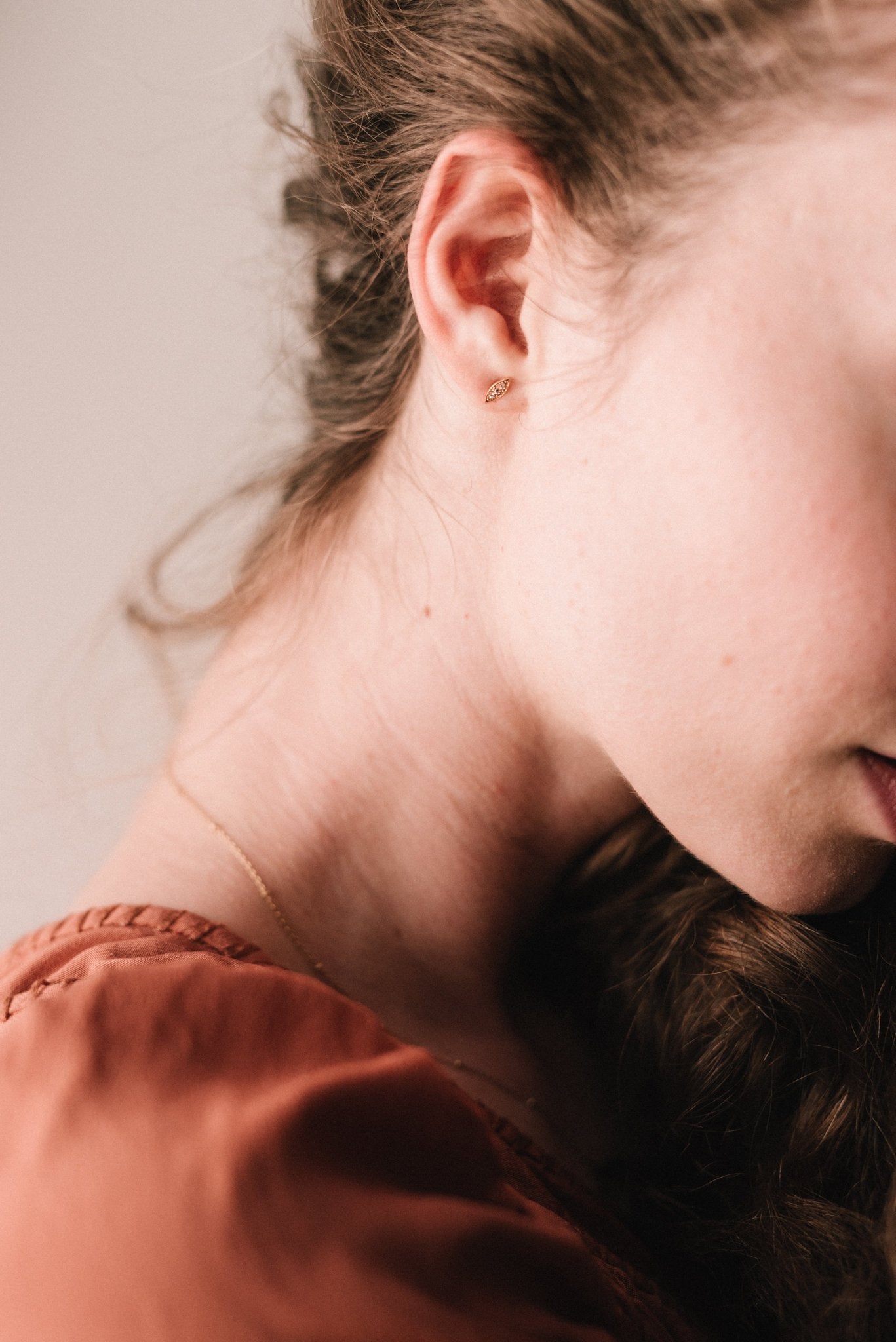 Boucles D Oreilles - Puces D'oreilles Allegria Navettes, boucles d'oreilles de créateur, boucles d'oreilles vintage, boucles d'oreilles or Myrtille Beck Paris