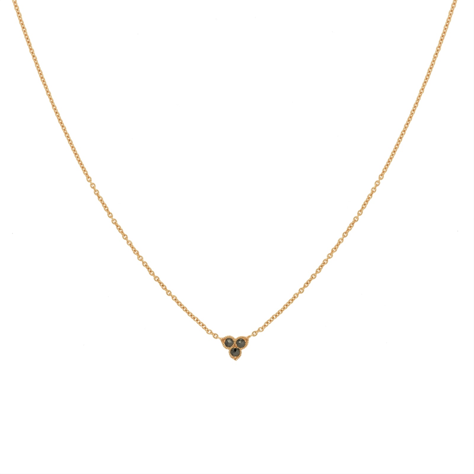 Collier Flora S Diamants noirs