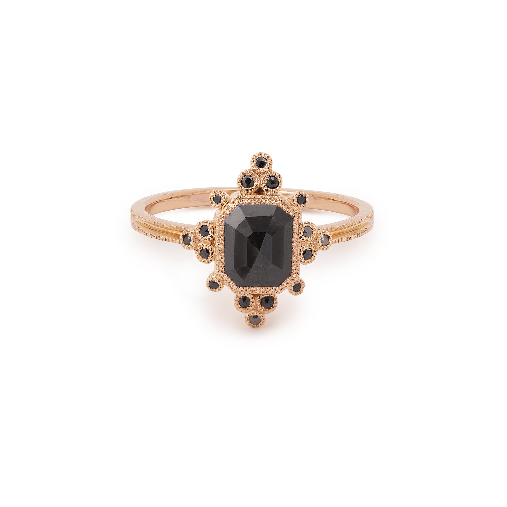 Bague Flocon Salt & Pepper, Pièce Unique