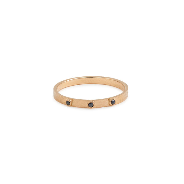 Alliance Aki S Femme diamants noirs