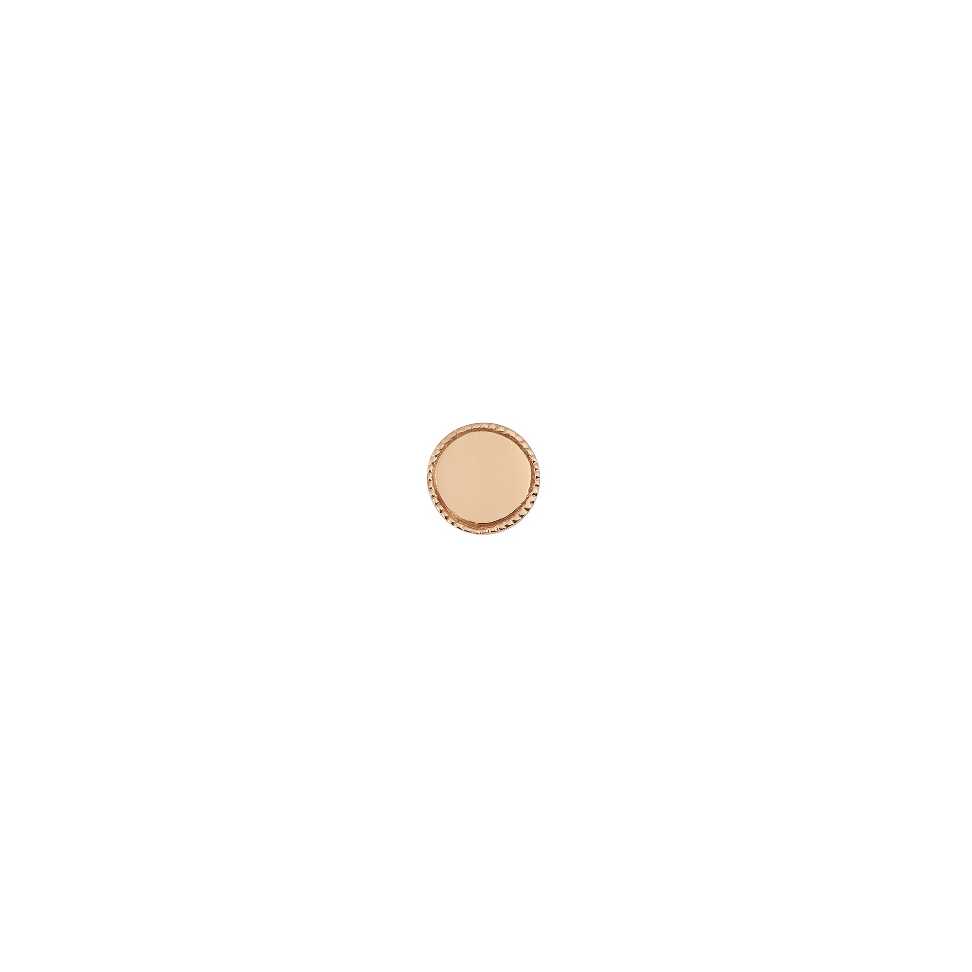 Boucle d'oreille Mini Milgrain 5 mm
