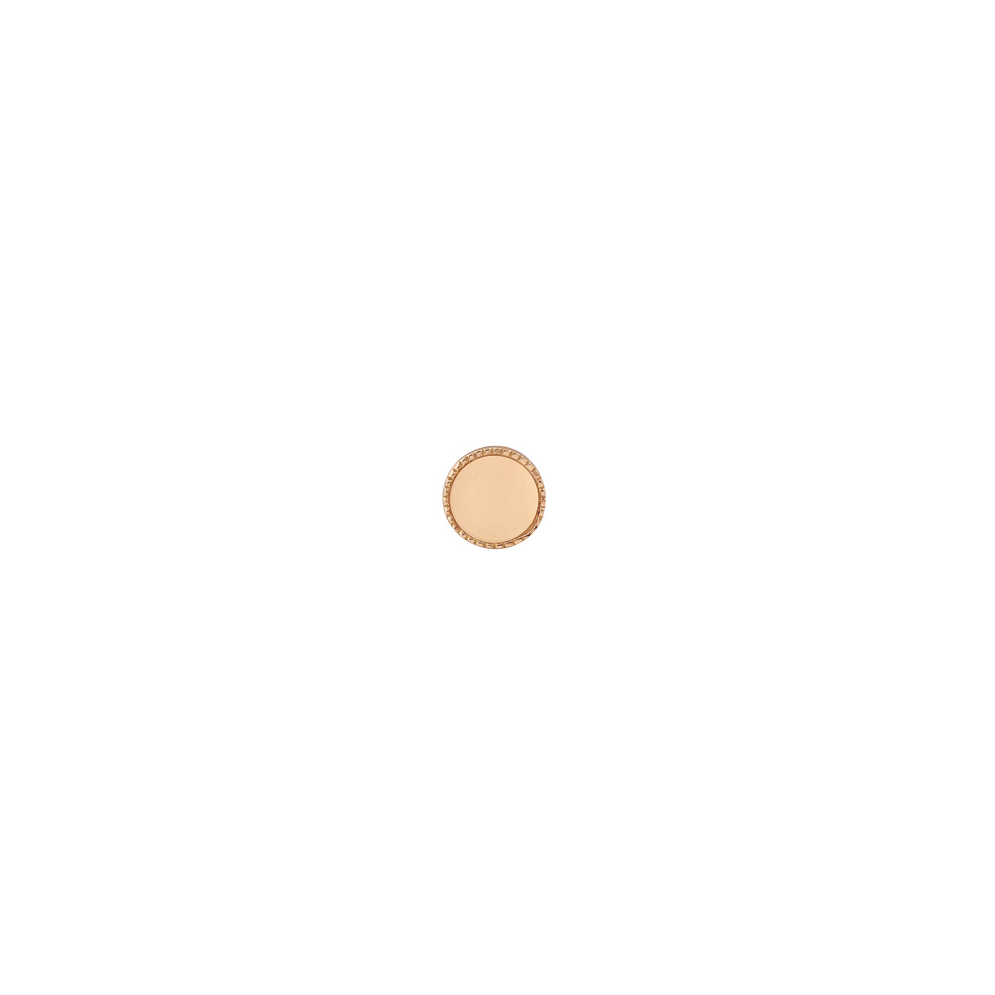 Boucle d'oreille Mini Milgrain 4 mm