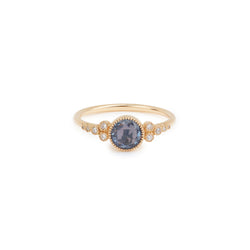 Bague de fiançailles saphir bleu Myrtille Beck Paris